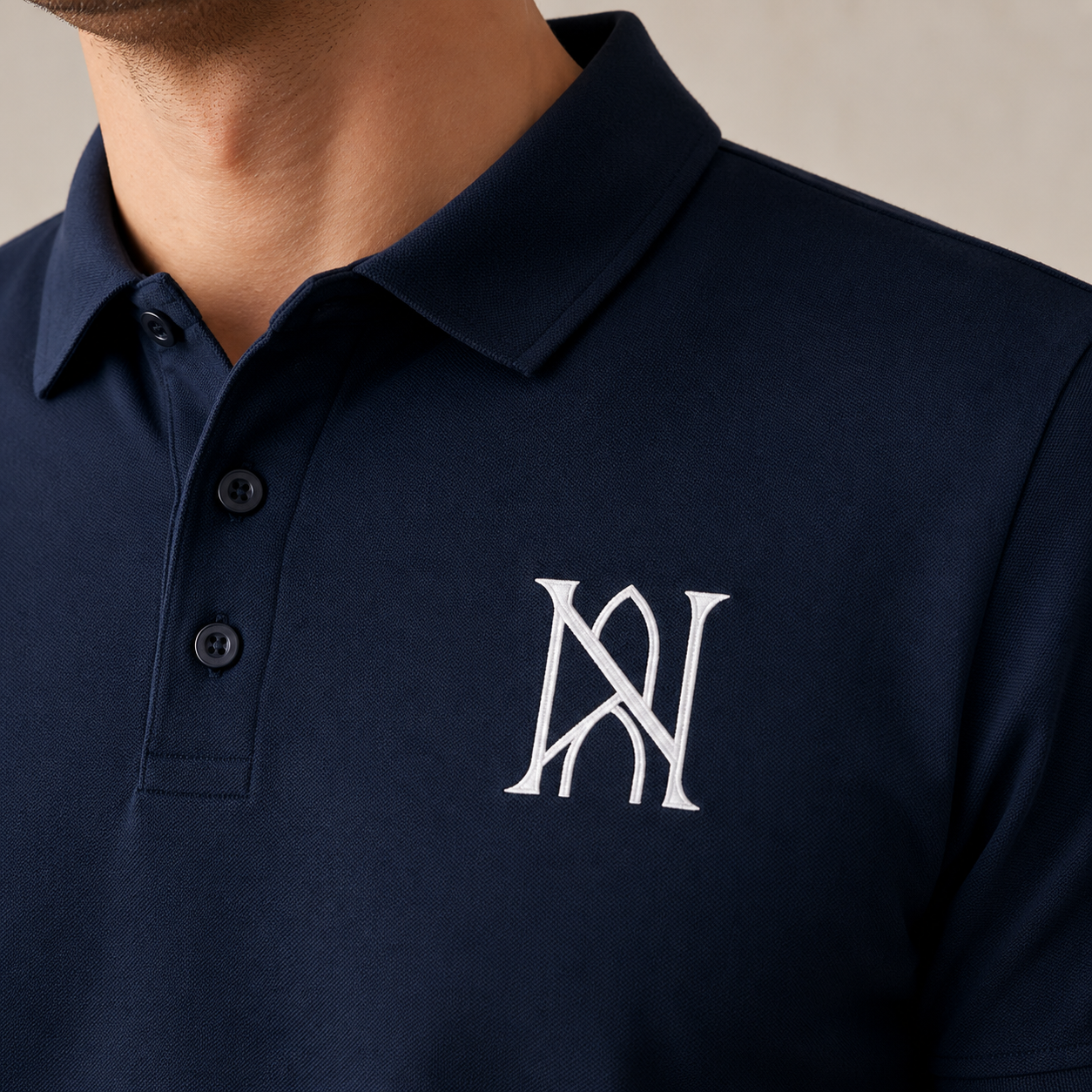The Aleph Mark — Embroidered Polo