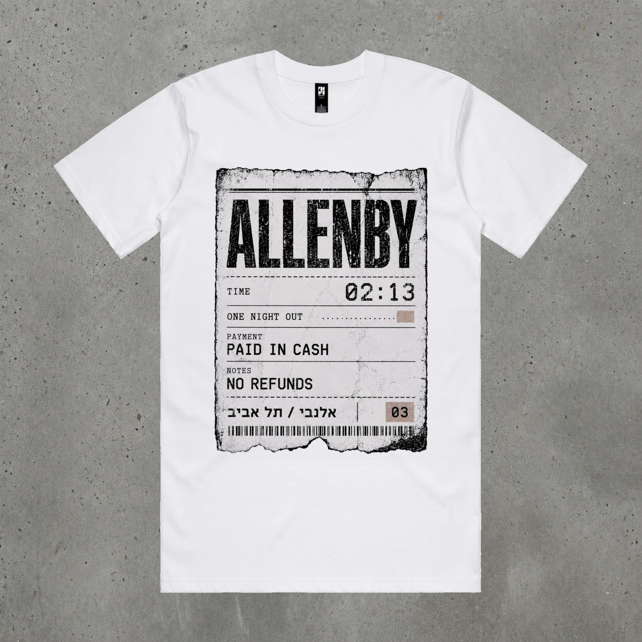 Allenby No Refunds Tee
