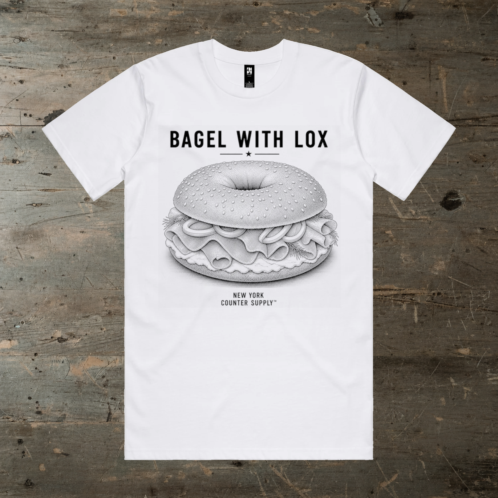 Bagel With Lox — New York Tee – Counter Supply