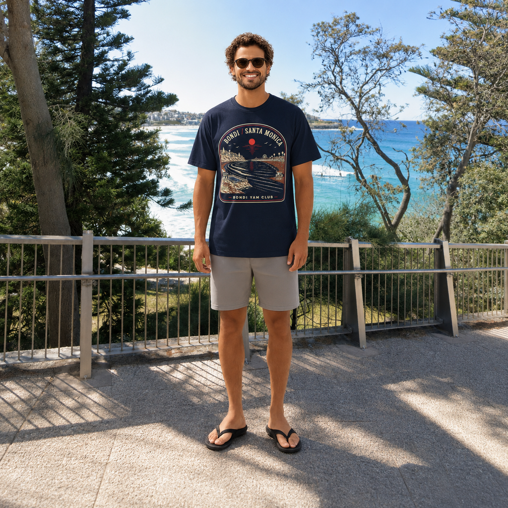 Bondi / Santa Monica Tee – Bondi Yam Club