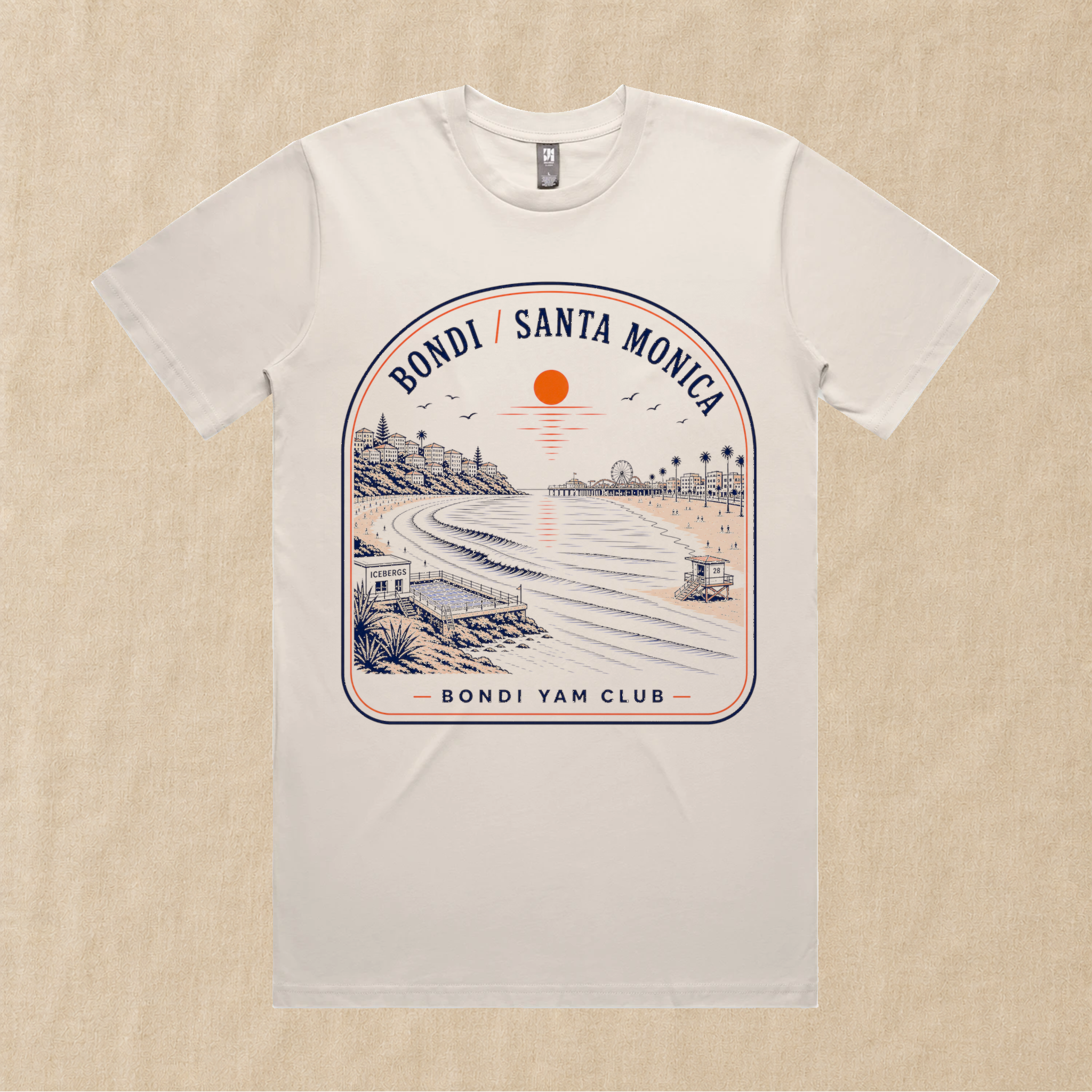 Bondi / Santa Monica Tee – Bondi Yam Club