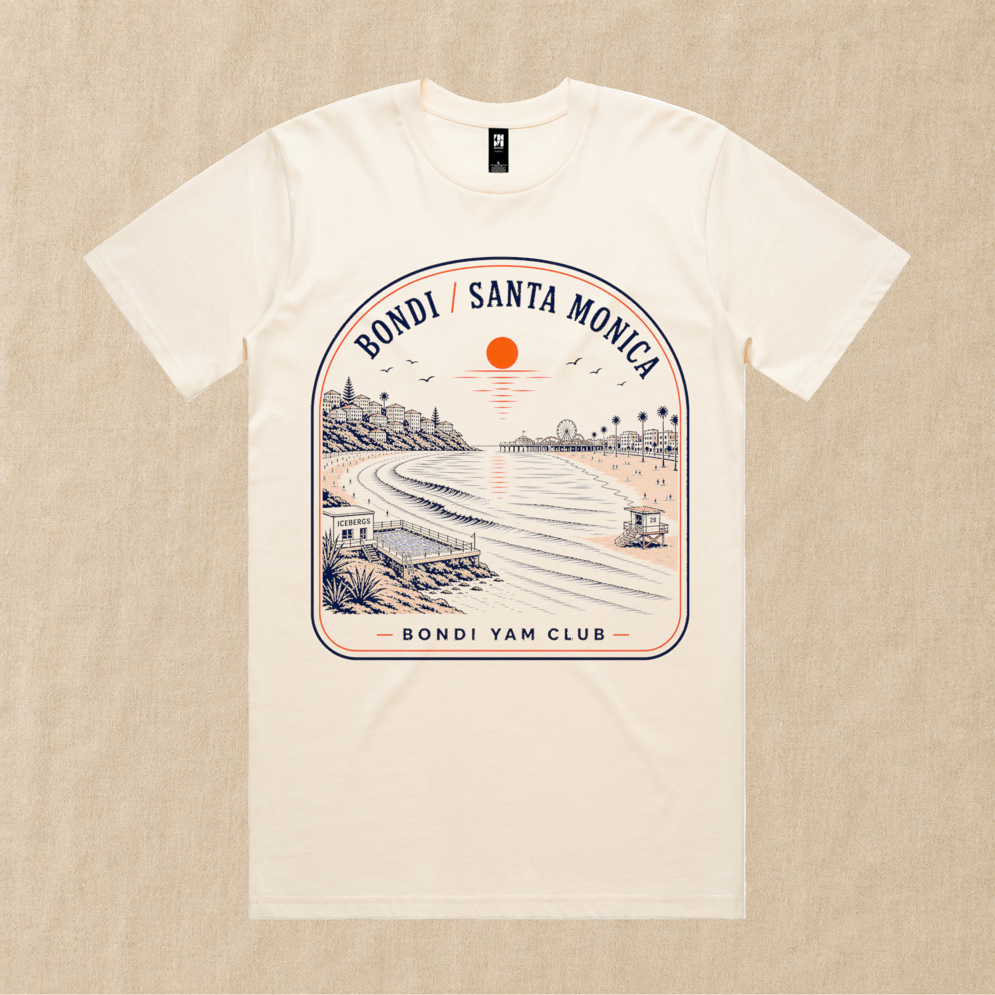 Bondi / Santa Monica Tee – Bondi Yam Club