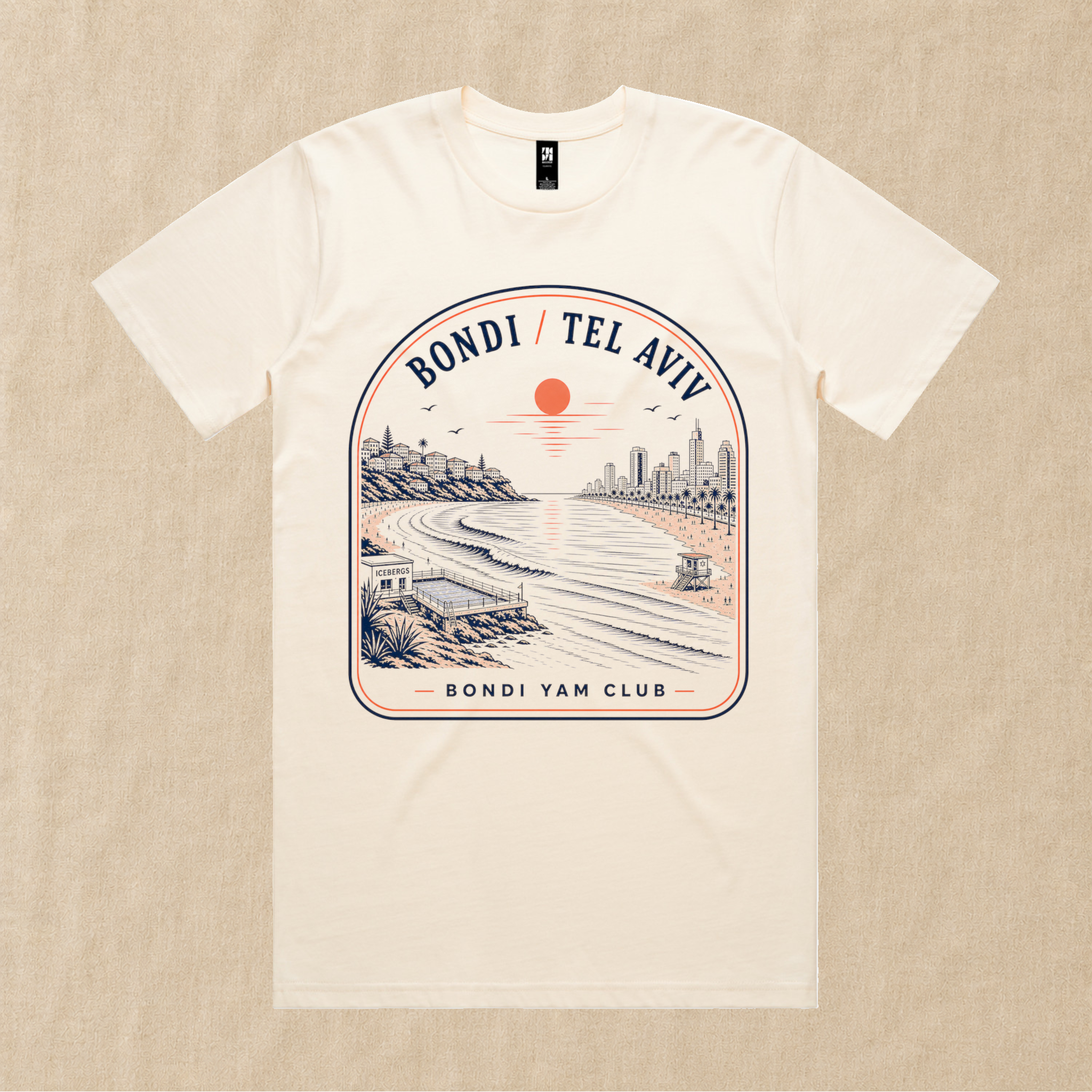 Bondi / Tel Aviv Tee – Bondi Yam Club