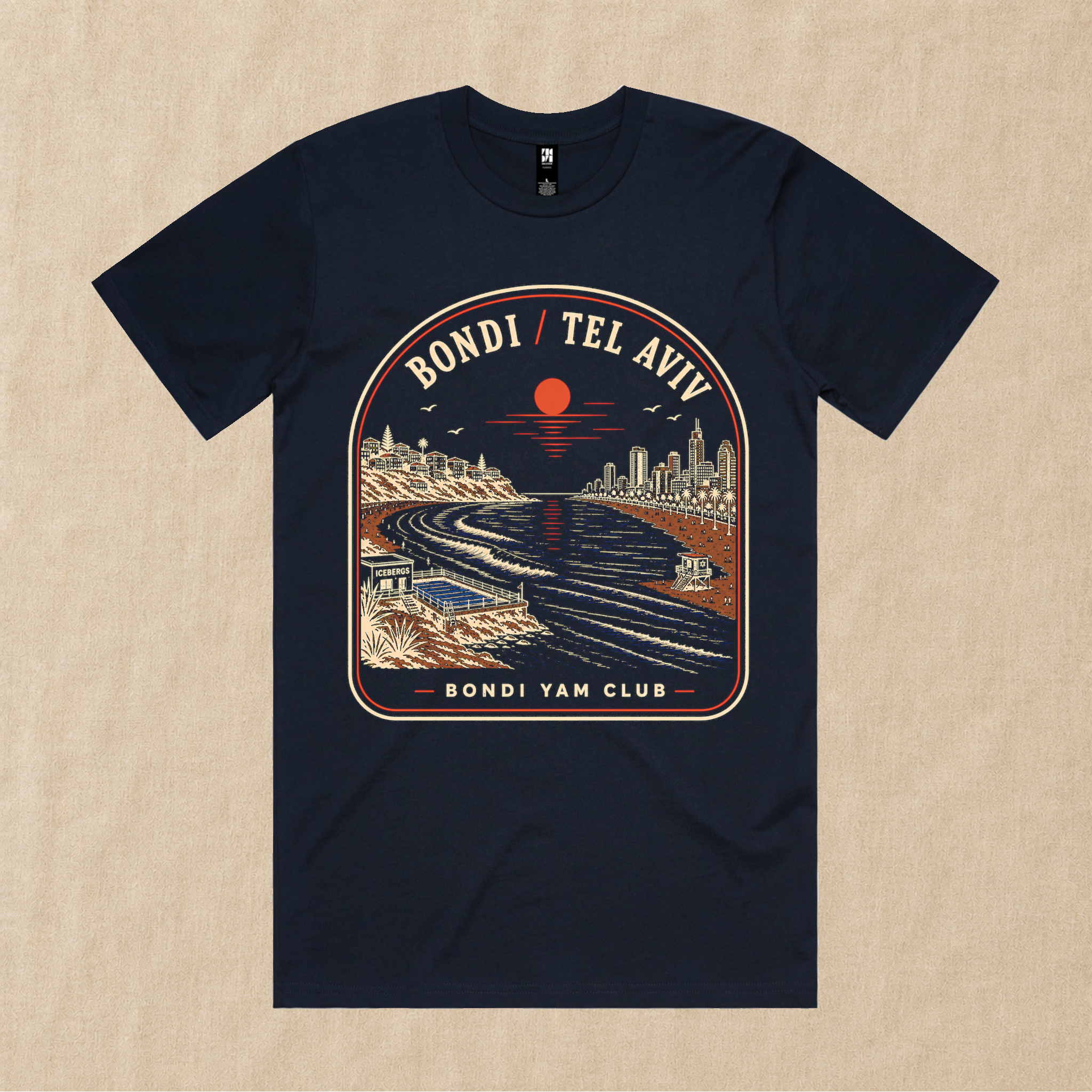 Bondi / Tel Aviv Tee – Bondi Yam Club