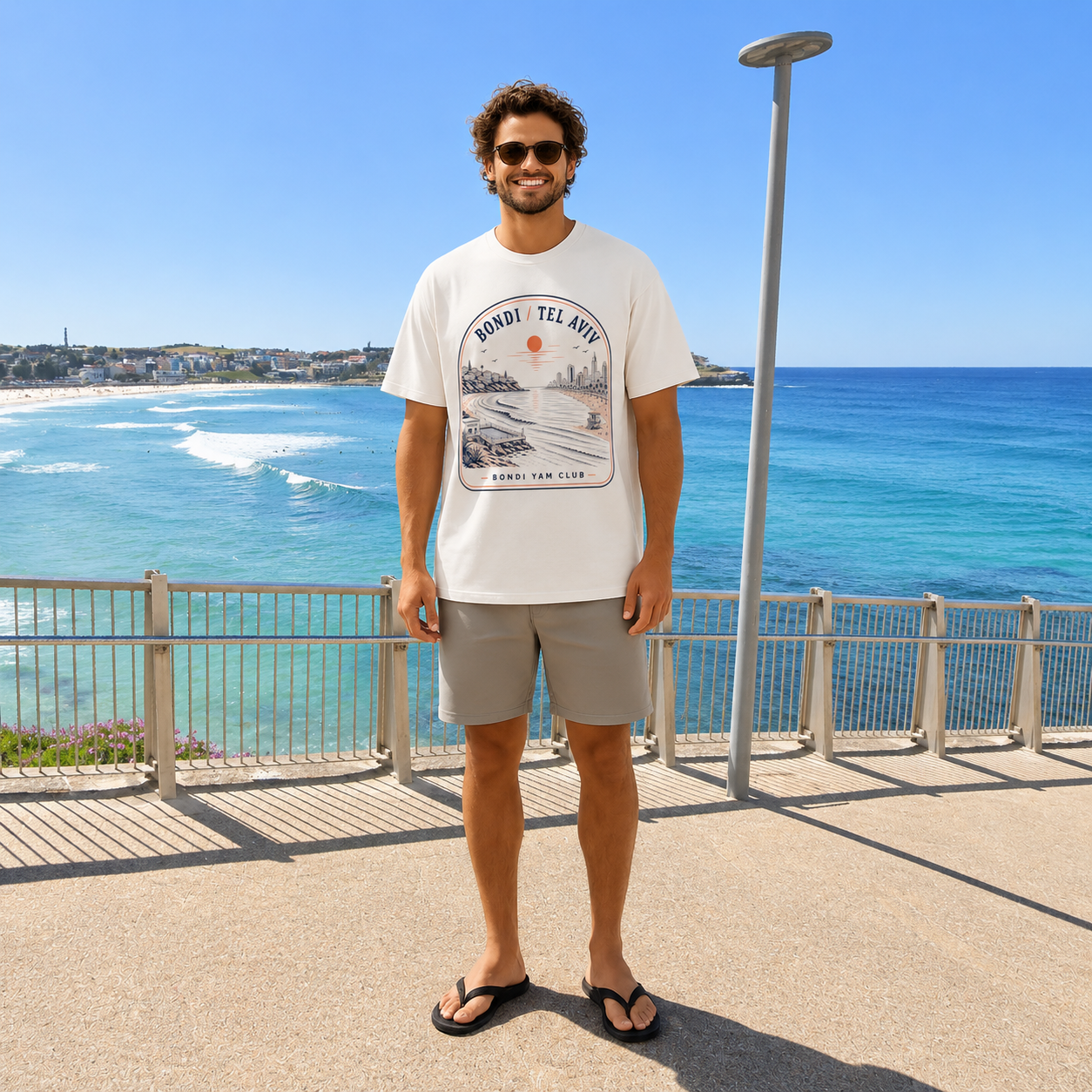 Bondi / Tel Aviv Tee – Bondi Yam Club