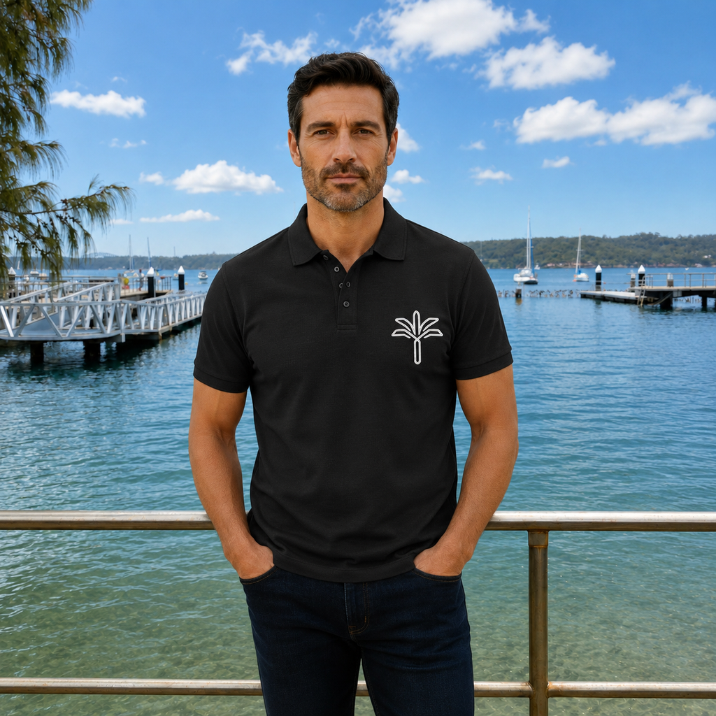 The Date Palm Mark — Embroidered Polo
