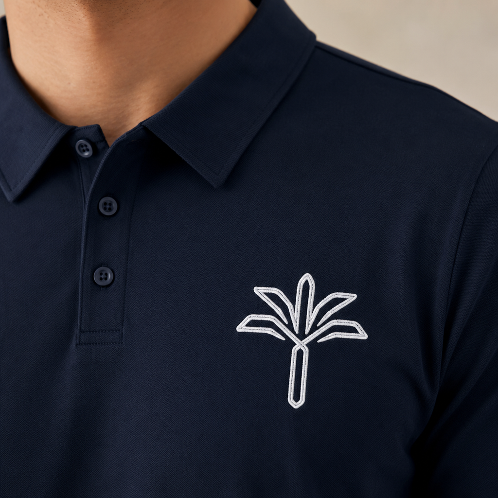 The Date Palm Mark — Embroidered Polo