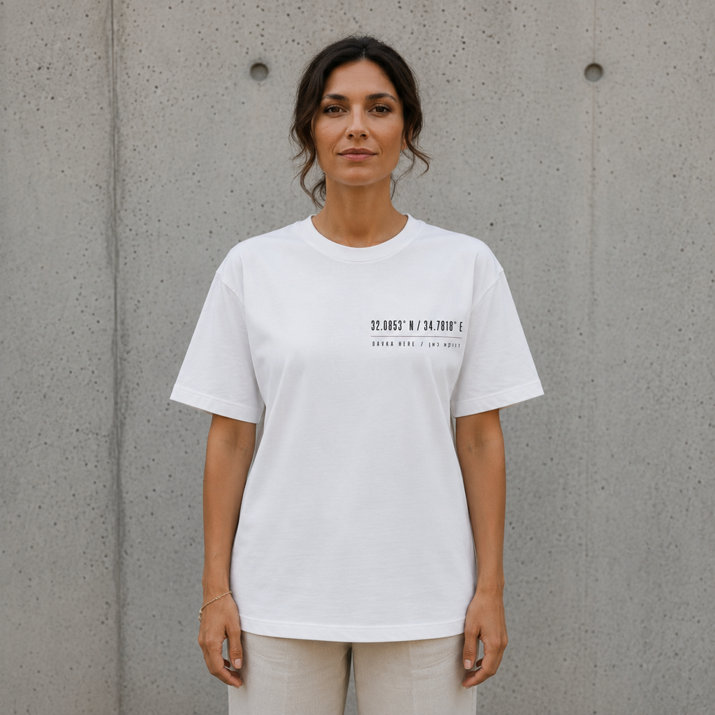 Davka Here Women's Tee — דווקא כאן