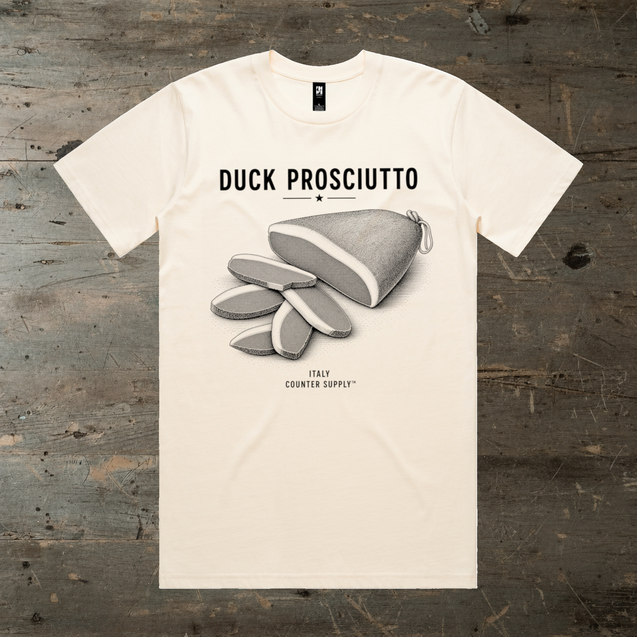 Duck Prosciutto — Italy Tee – Counter Supply