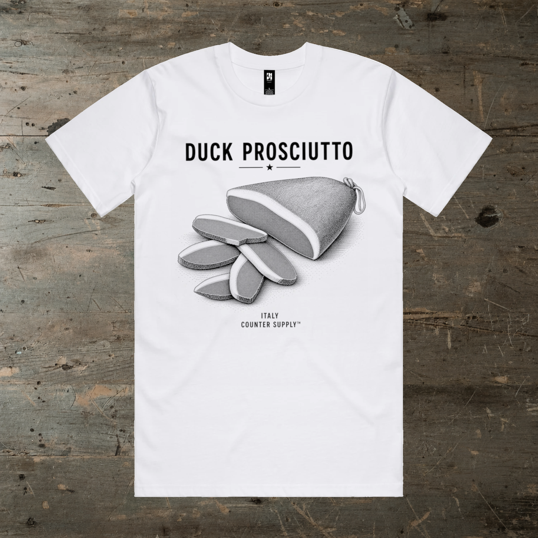 Duck Prosciutto — Italy Tee – Counter Supply