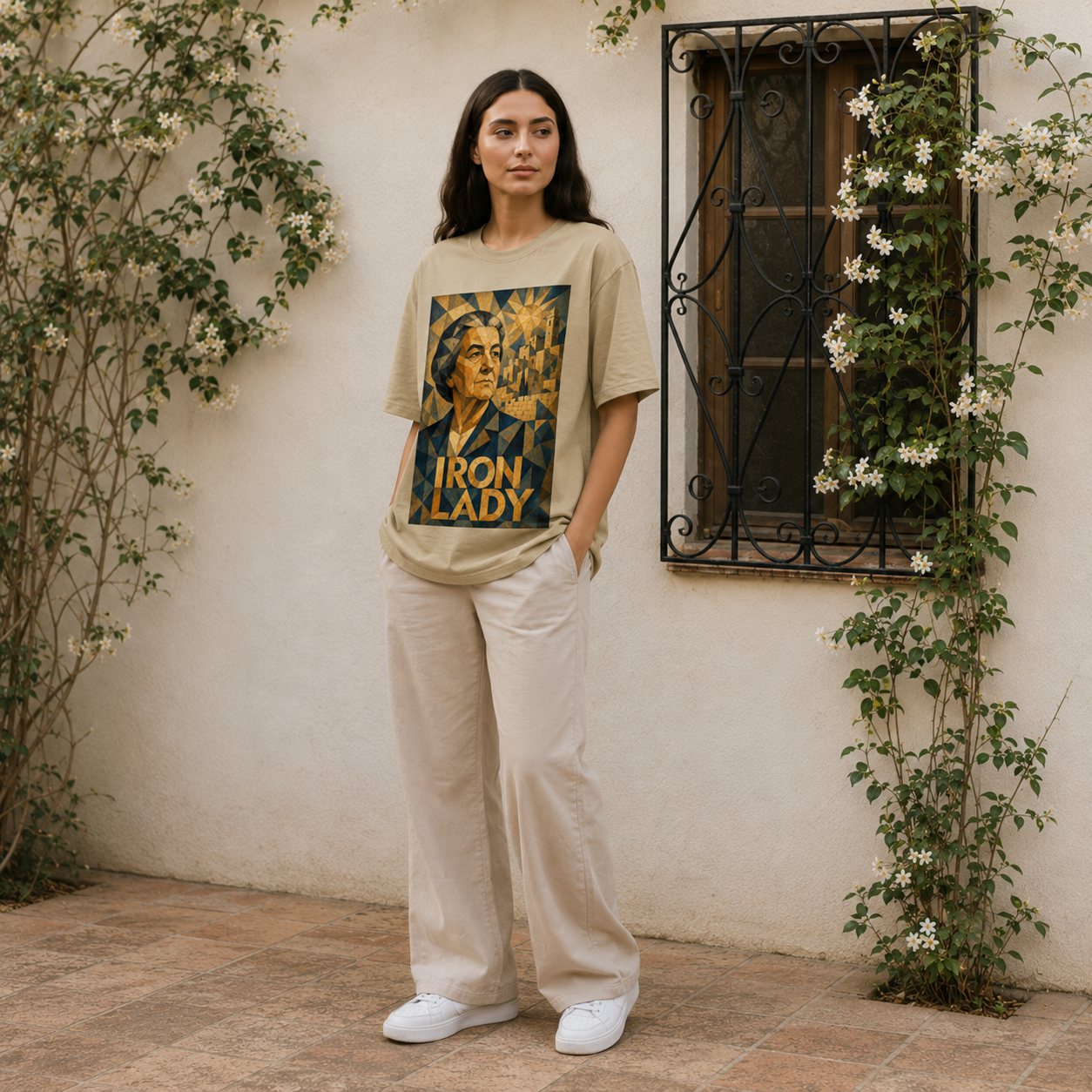 Golda Tee – Olive & Stone