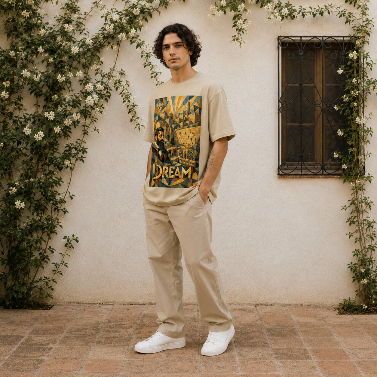 Herzl Tee – Olive & Stone