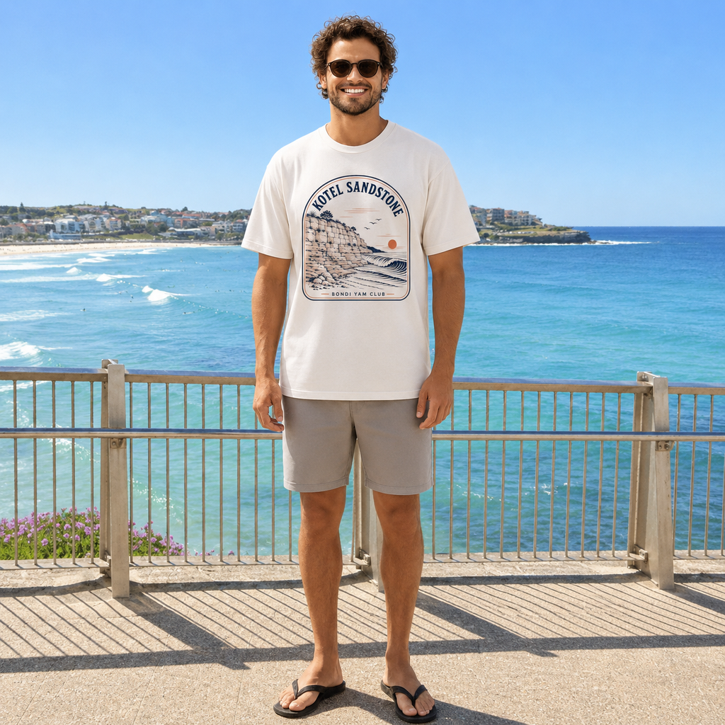 Kotel Sandstone Tee – Bondi Yam Club