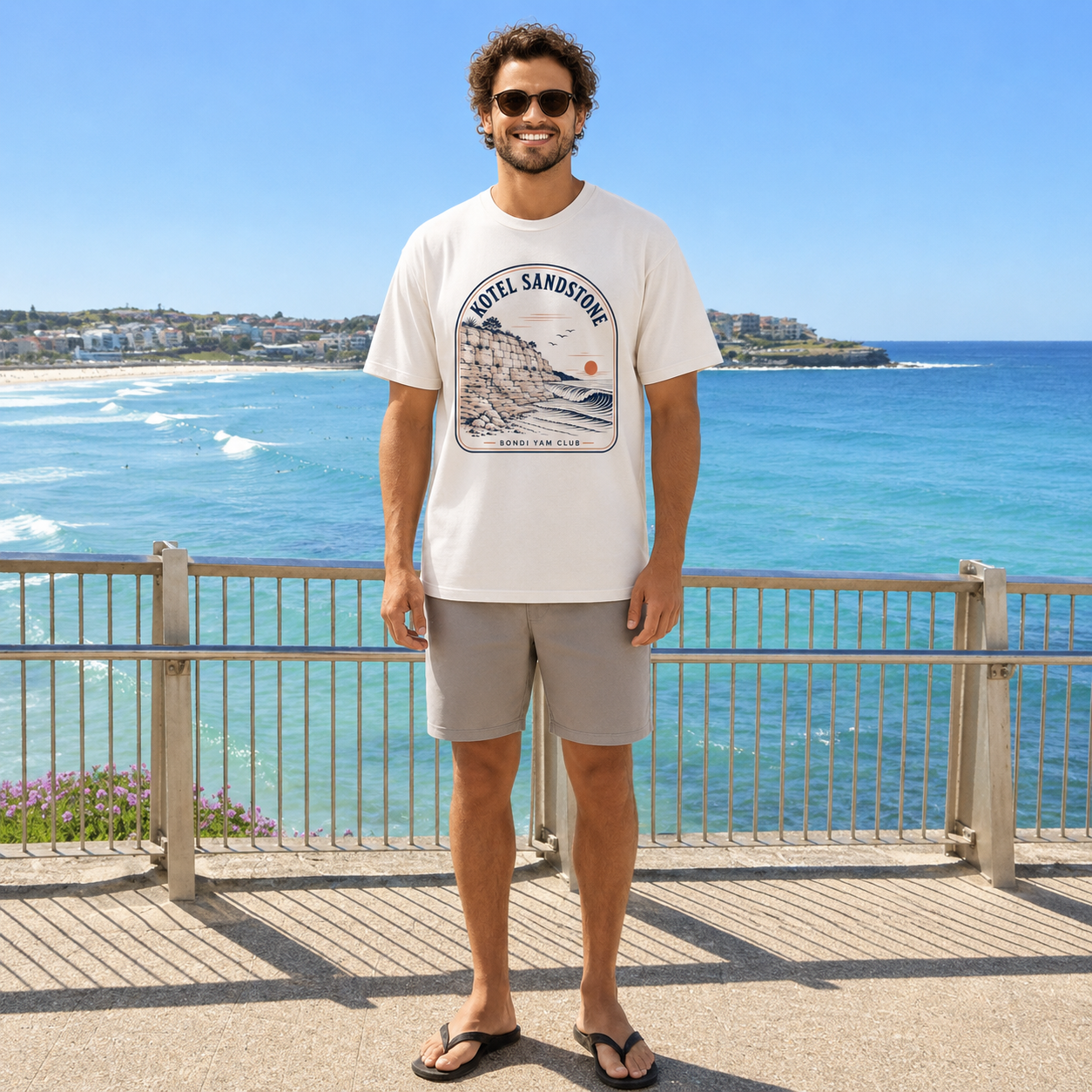 Kotel Sandstone Tee – Bondi Yam Club
