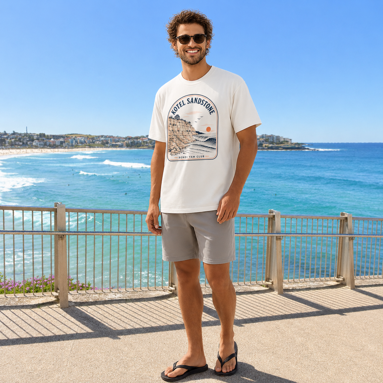 Kotel Sandstone Tee – Bondi Yam Club