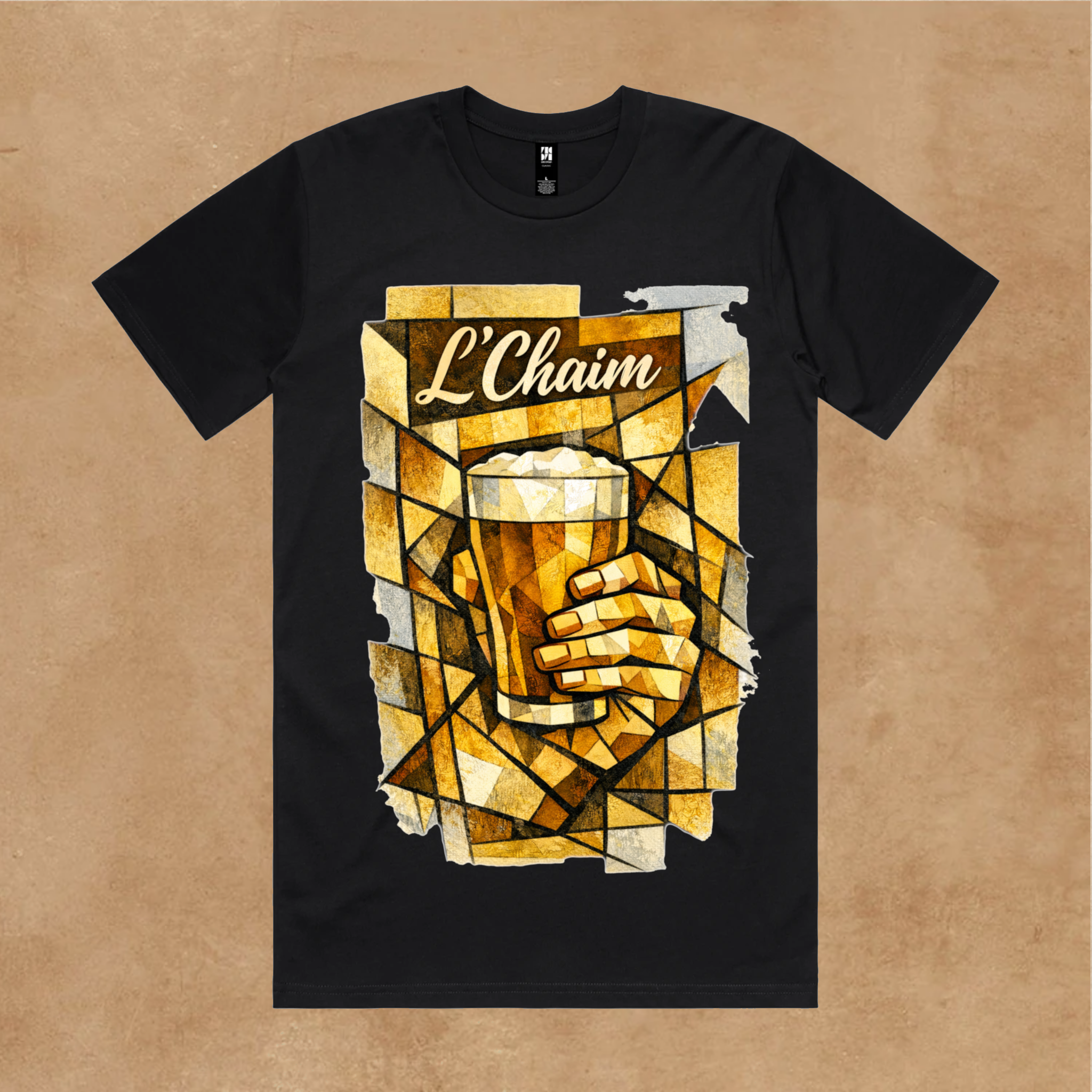 L'Chaim Beer Tee – Olive & Stone