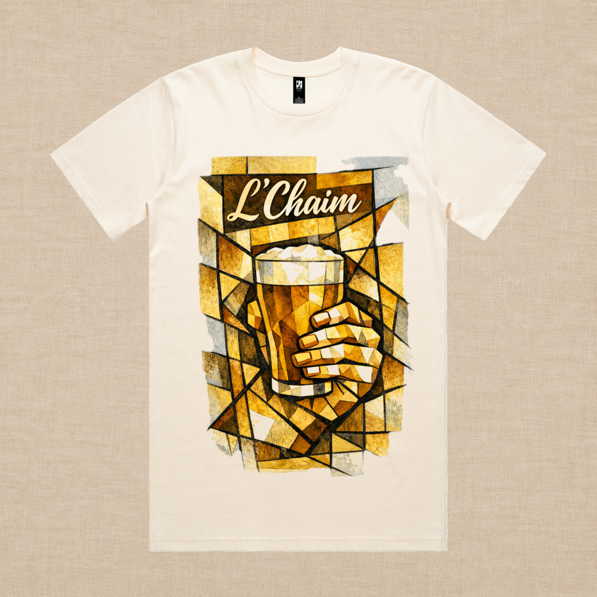 L'Chaim Beer Tee – Olive & Stone