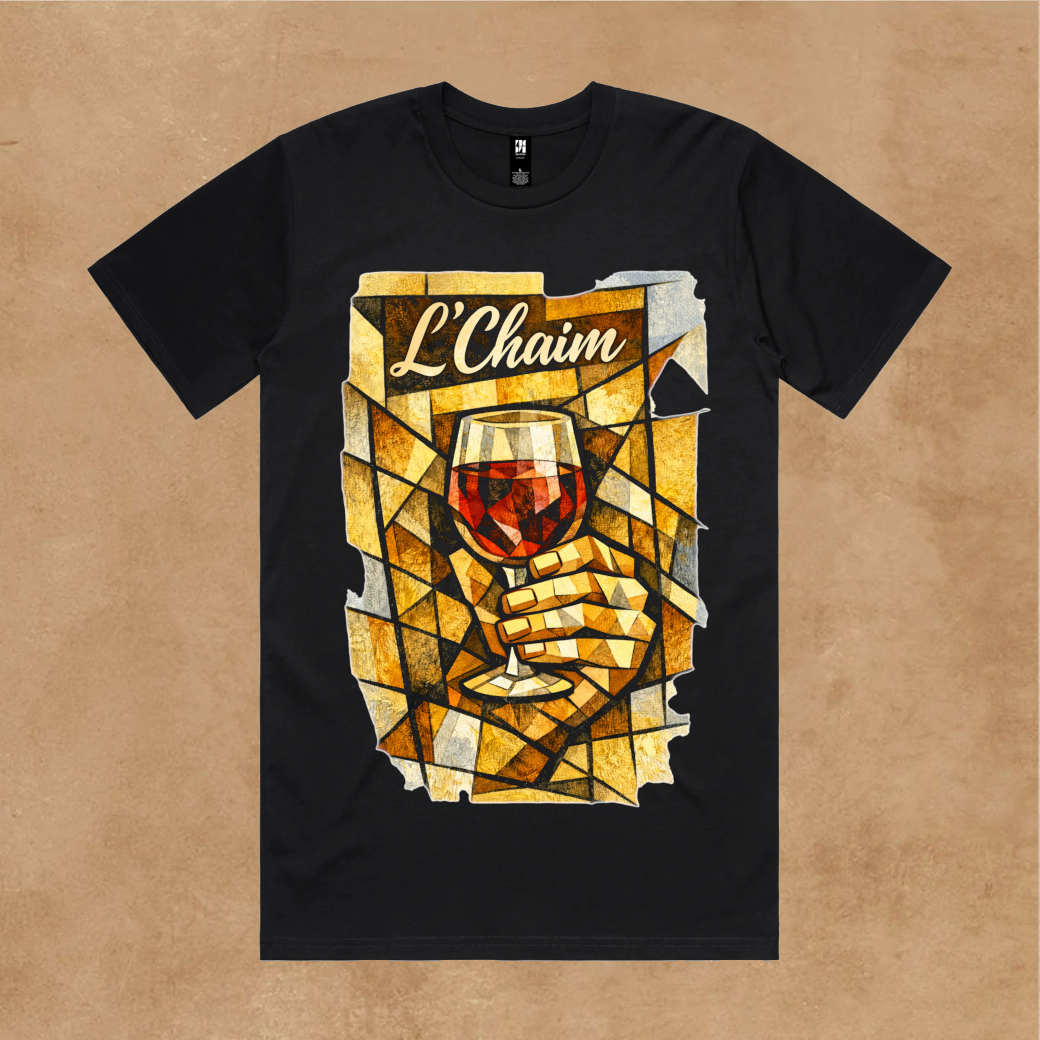 L'Chaim Wine Tee – Olive & Stone
