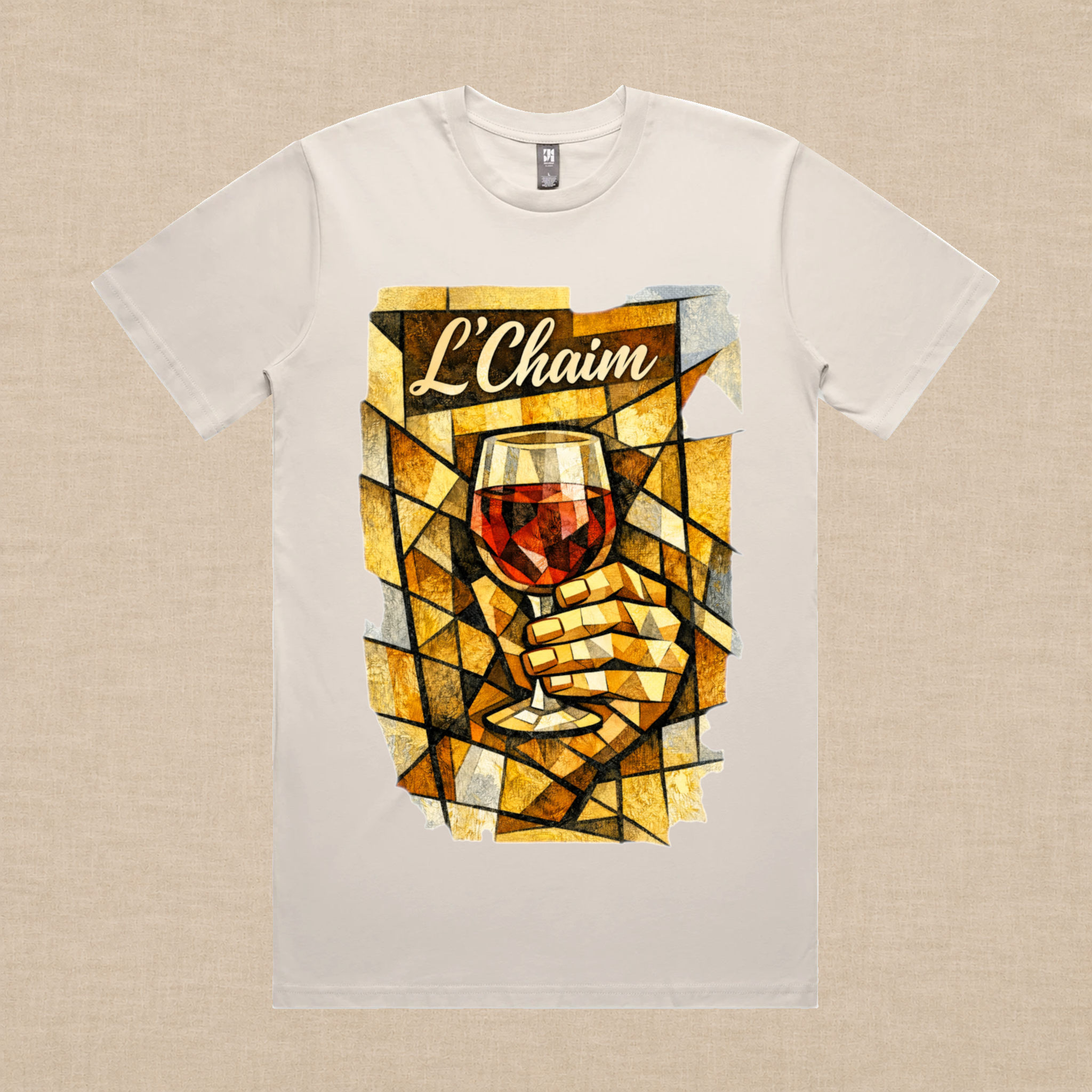 L'Chaim Wine Tee – Olive & Stone