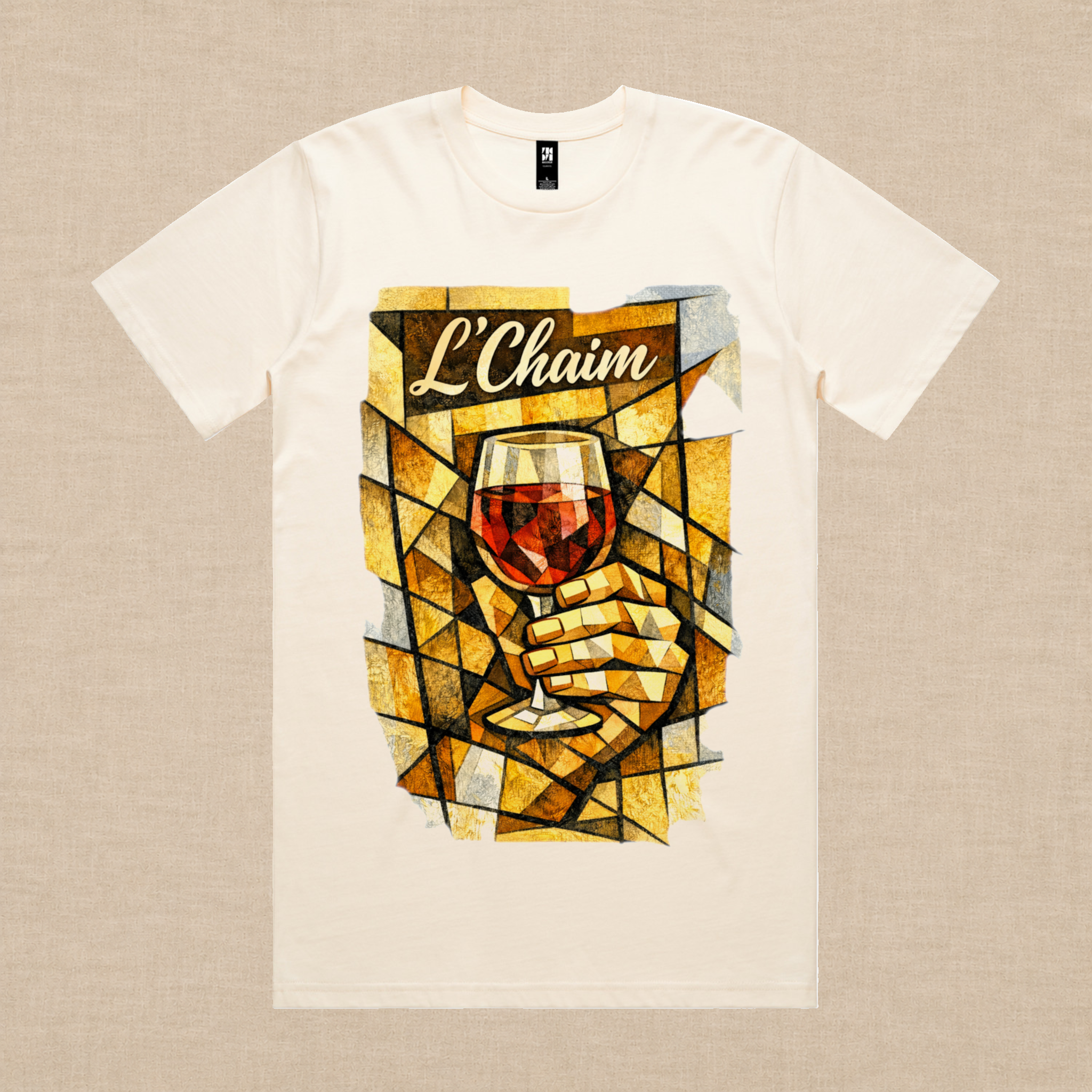 L'Chaim Wine Tee – Olive & Stone