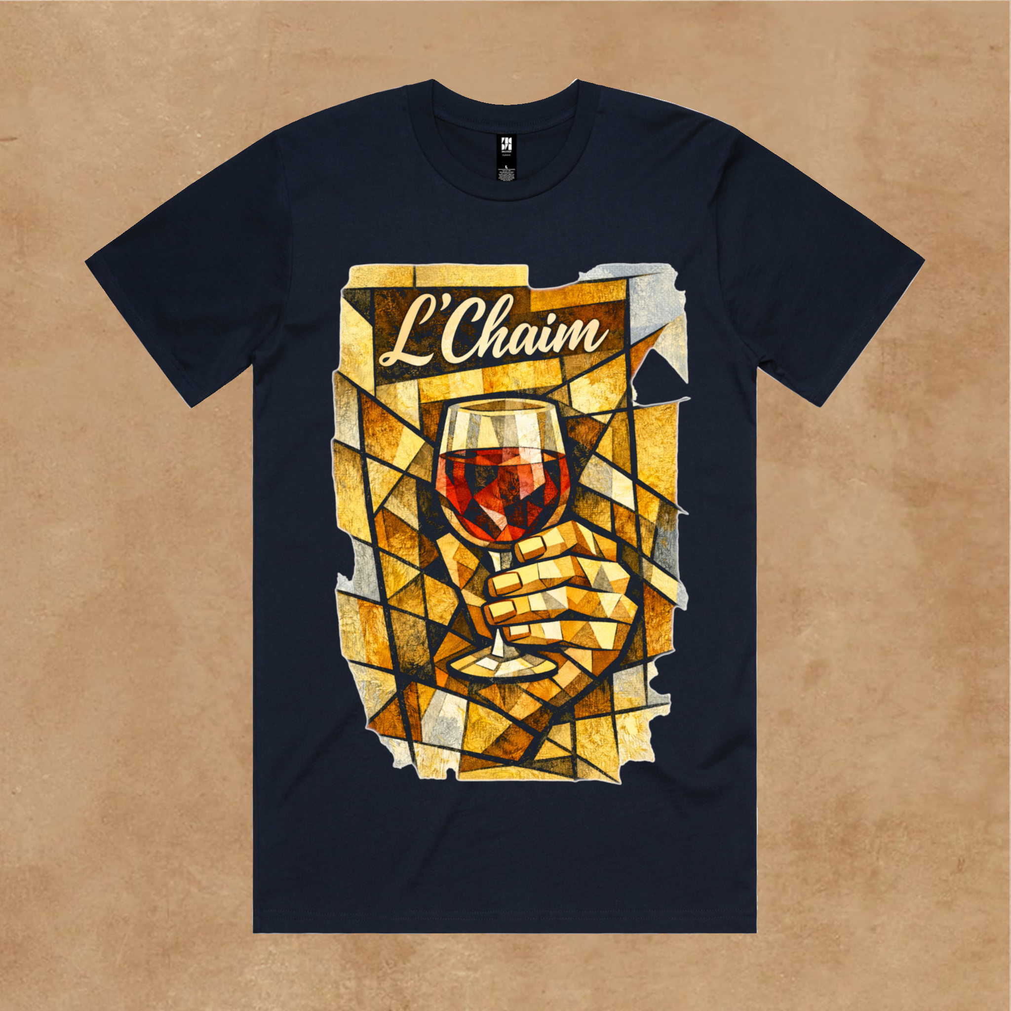 L'Chaim Wine Tee – Olive & Stone