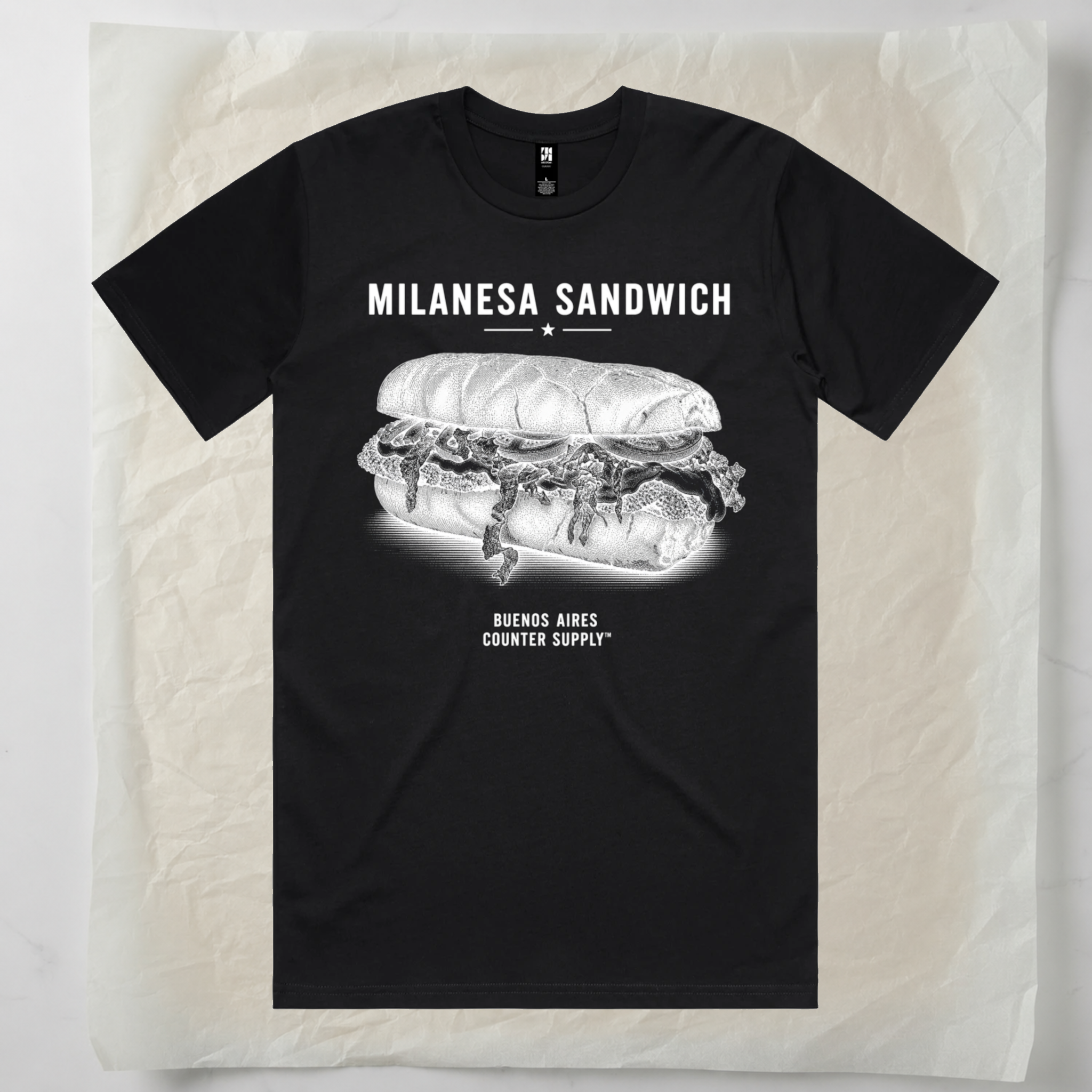 Milanesa Sandwich — Buenos Aires Tee – Counter Supply