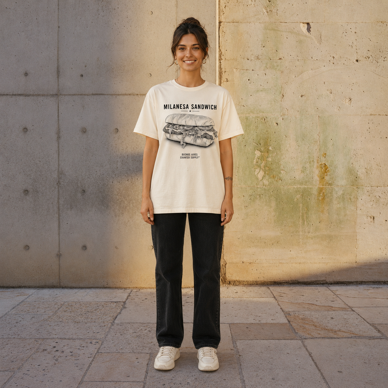 Milanesa Sandwich — Buenos Aires Tee – Counter Supply