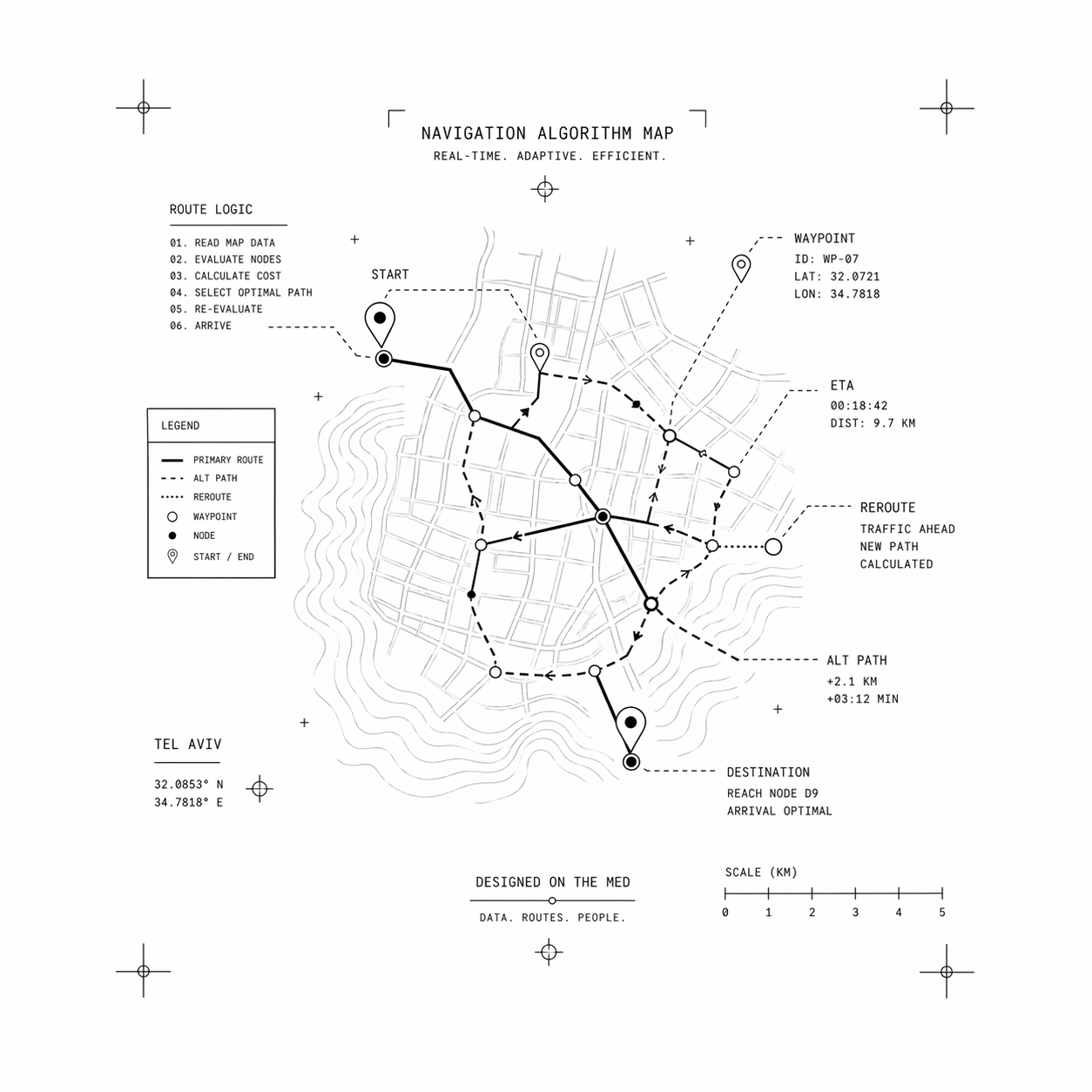 Navigation Algorithm Tee