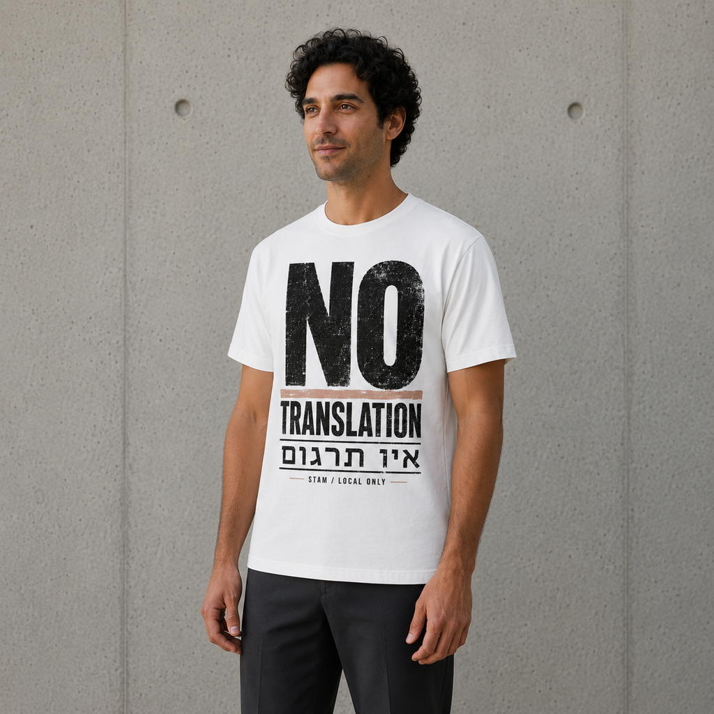No Translation Tee — אין תרגום