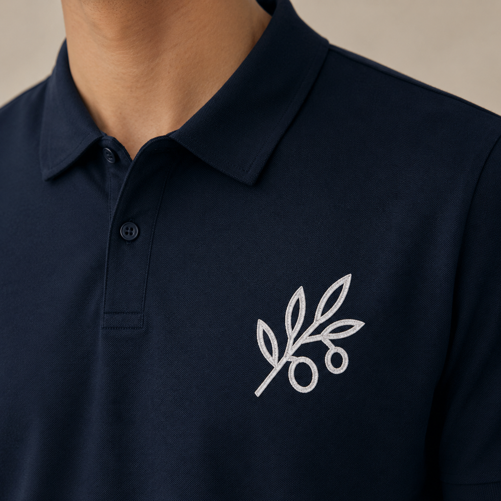 The Olive Branch — Embroidered Polo