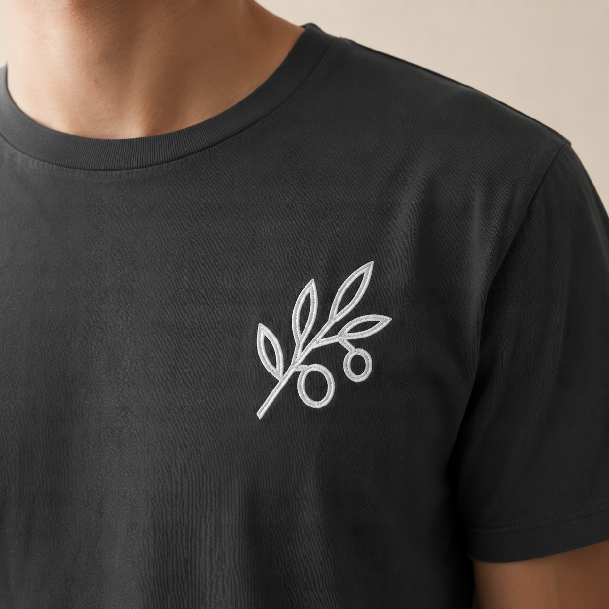 The Olive Branch — Embroidered Tee