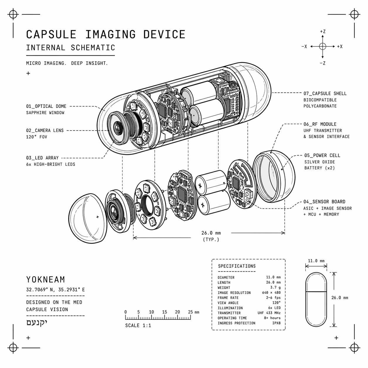 Capsule Imaging Device Tee