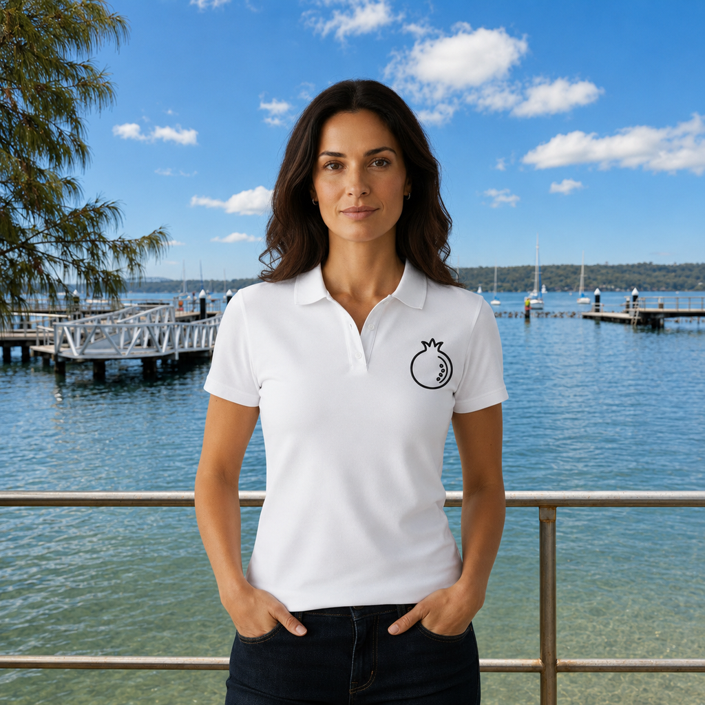 The Pomegranate — Embroidered Polo