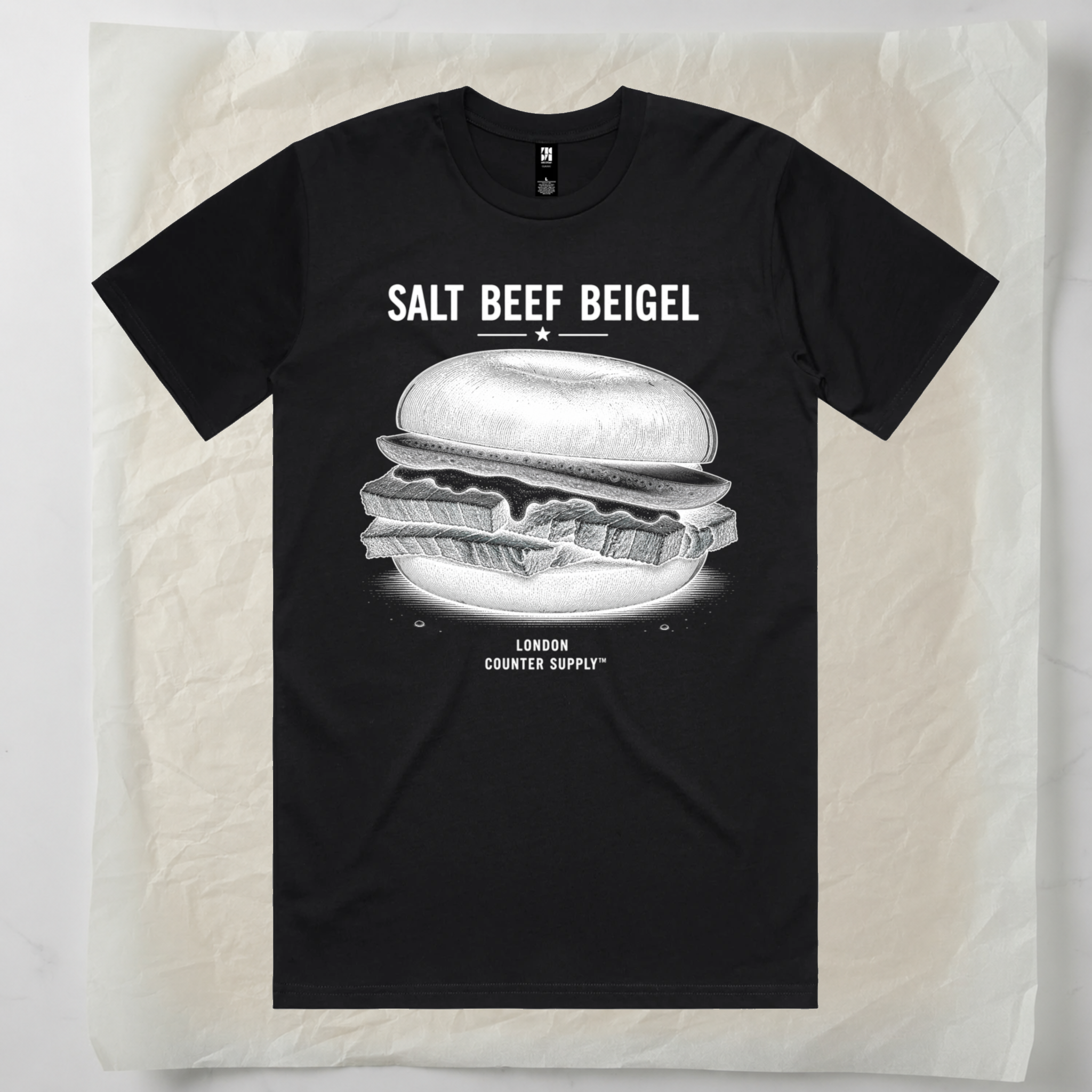 Salt Beef Beigel — London Tee – Counter Supply