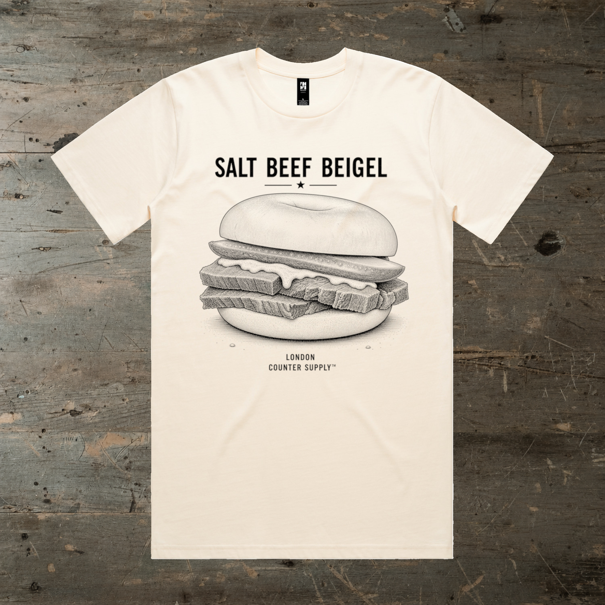 Salt Beef Beigel — London Tee – Counter Supply