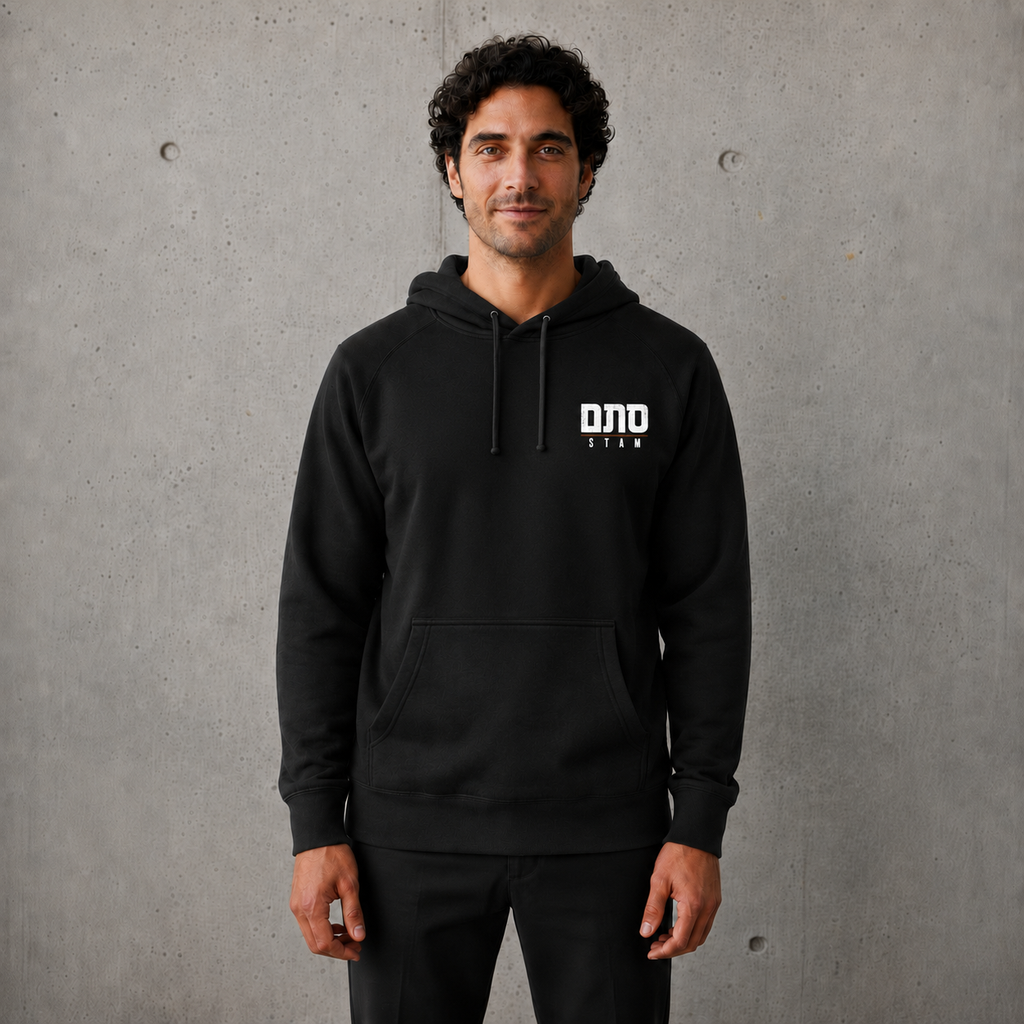 No Translation Back Print Hoodie — אין תרגום