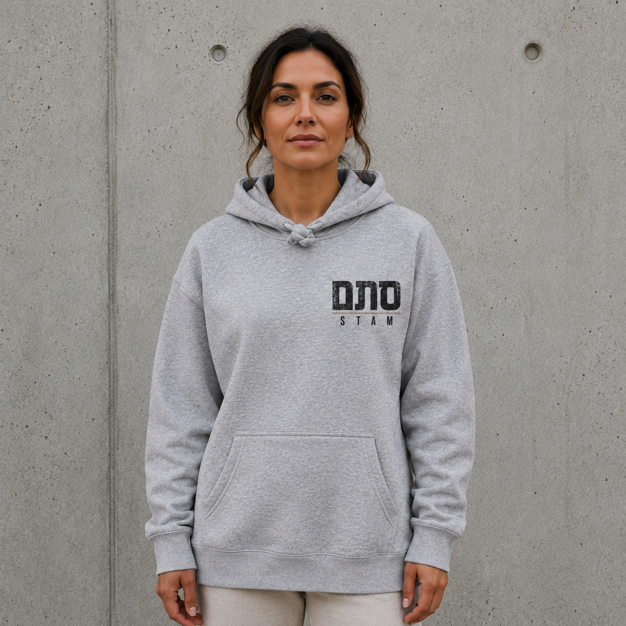 No Translation Back Print Hoodie — אין תרגום