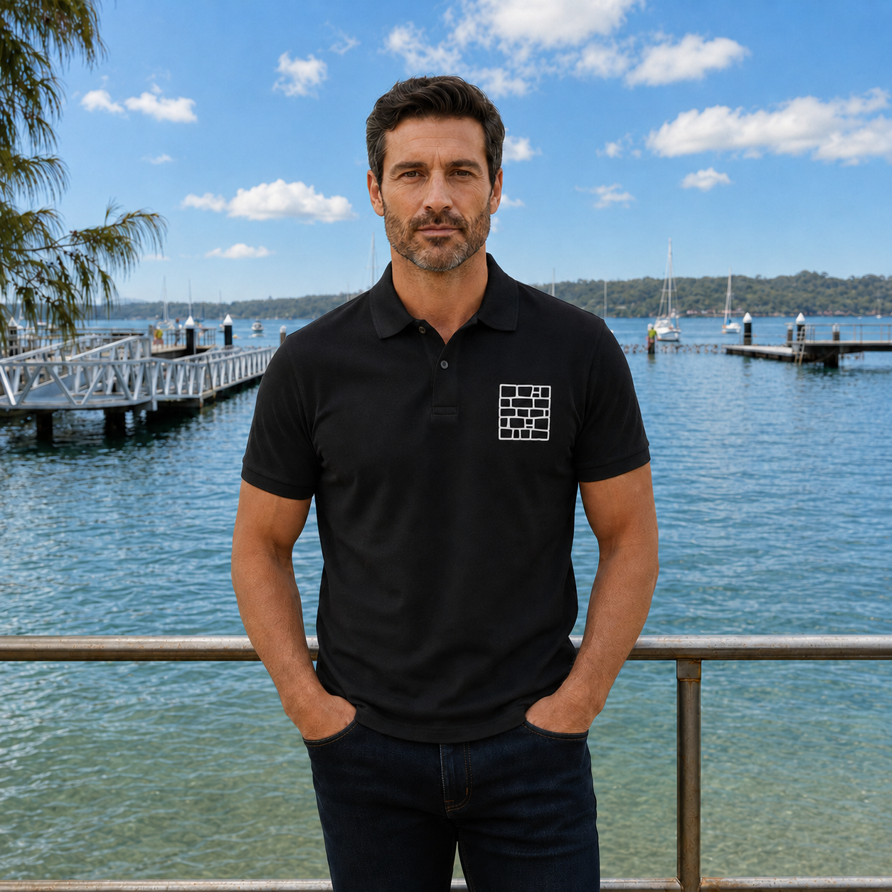The Stone Mark — Embroidered Polo