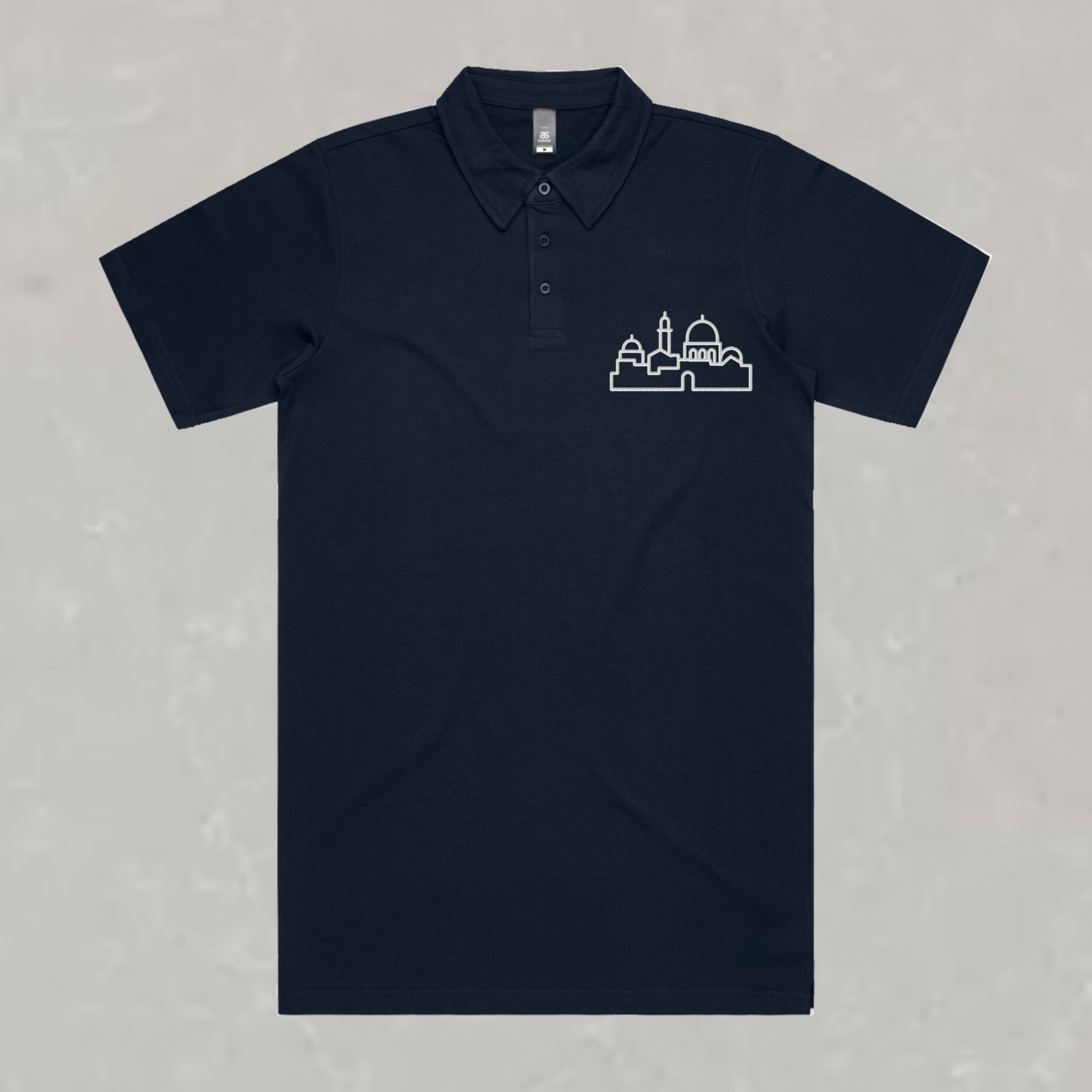 The Jerusalem Line — Embroidered Polo