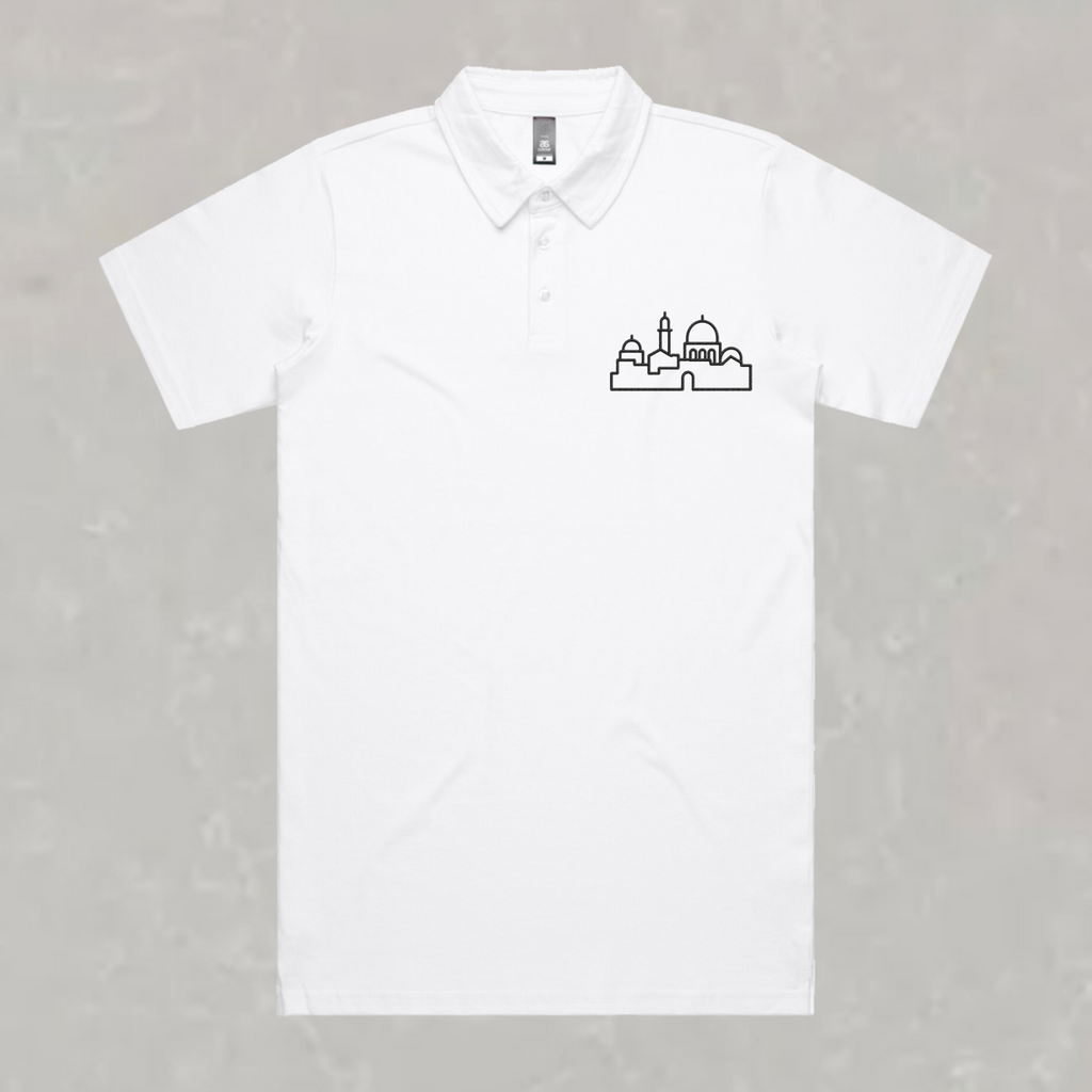 The Jerusalem Line — Embroidered Polo