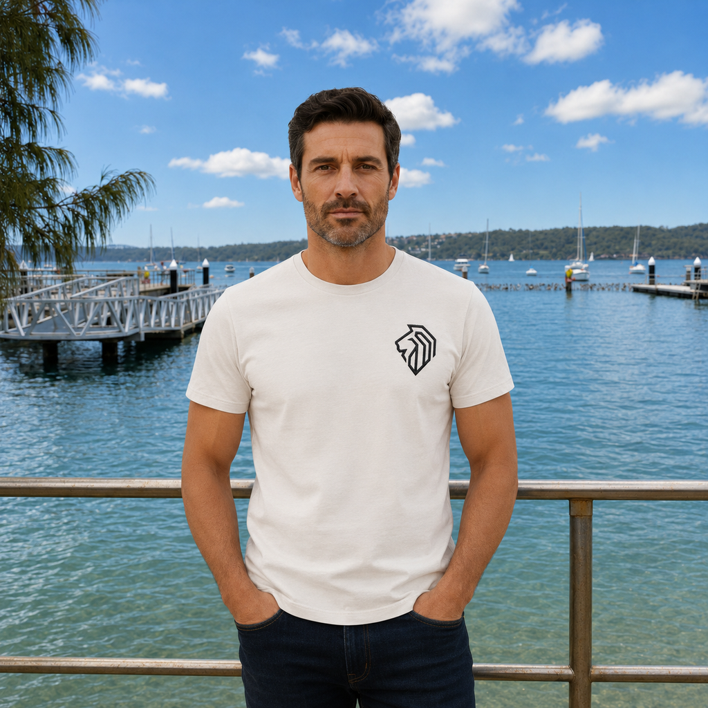 The Lion Mark — Embroidered Tee