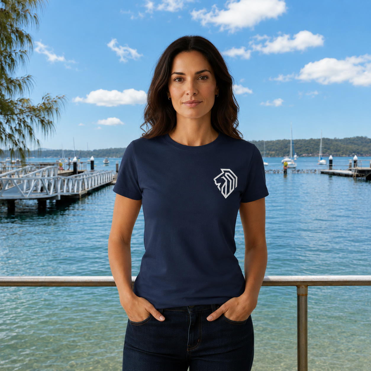 The Lion Mark — Embroidered Tee