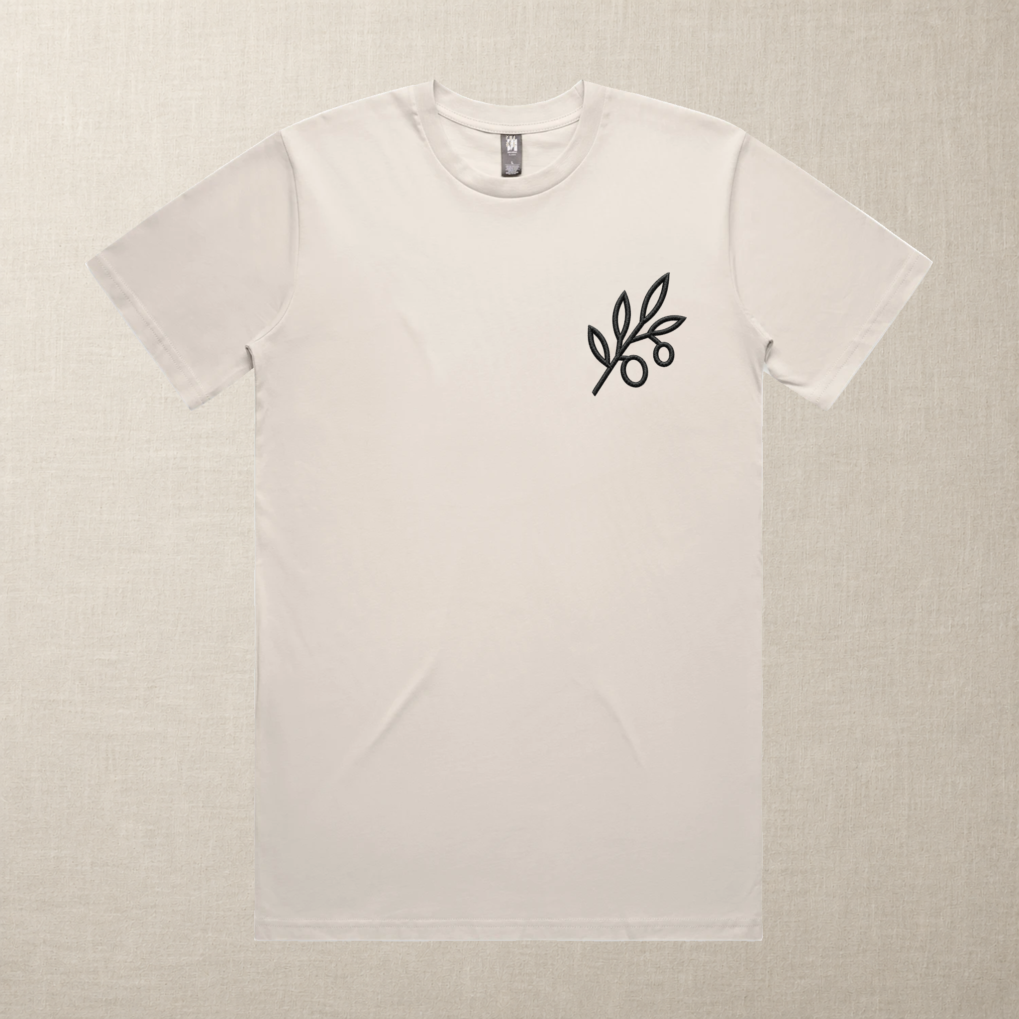 The Olive Branch — Embroidered Tee
