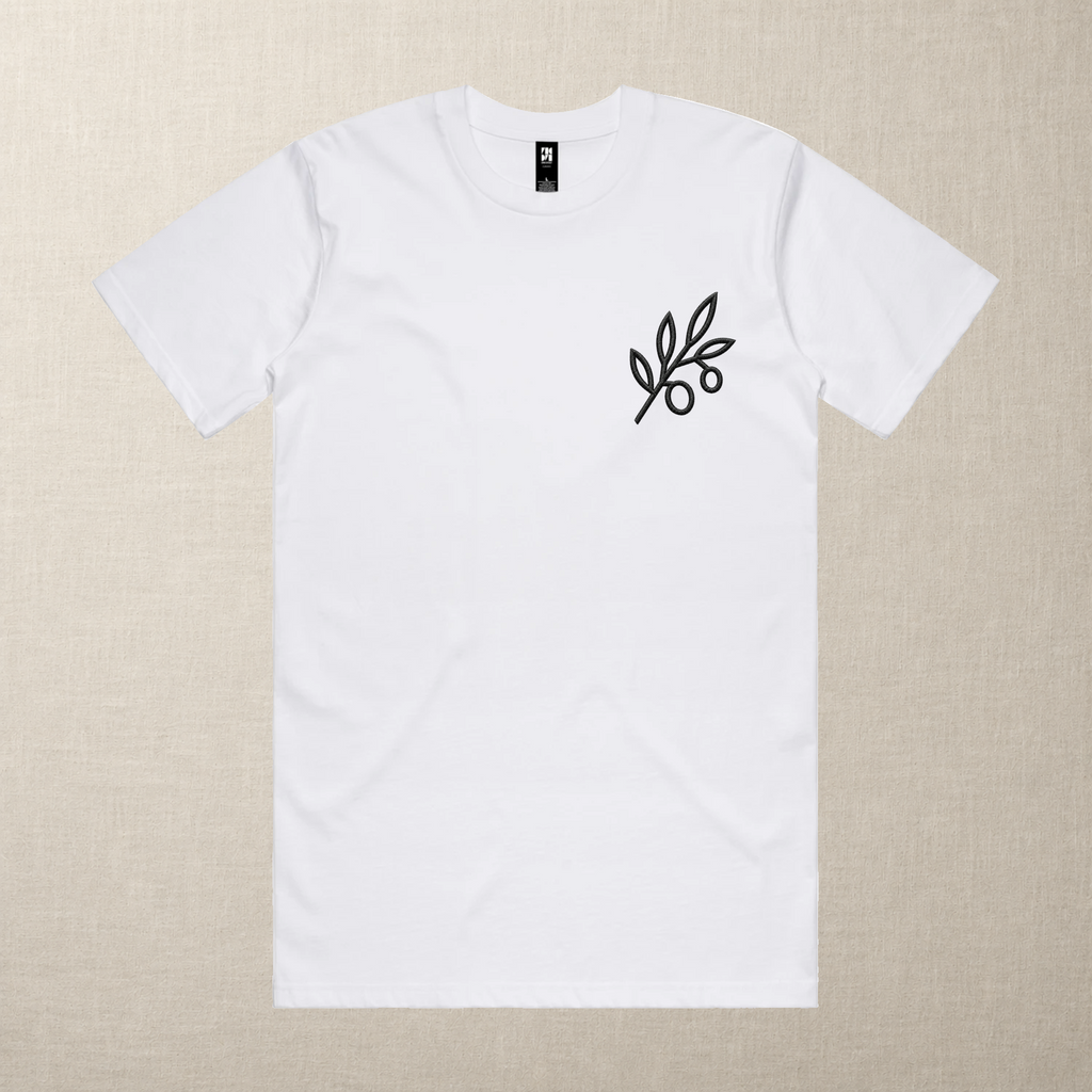 The Olive Branch — Embroidered Tee