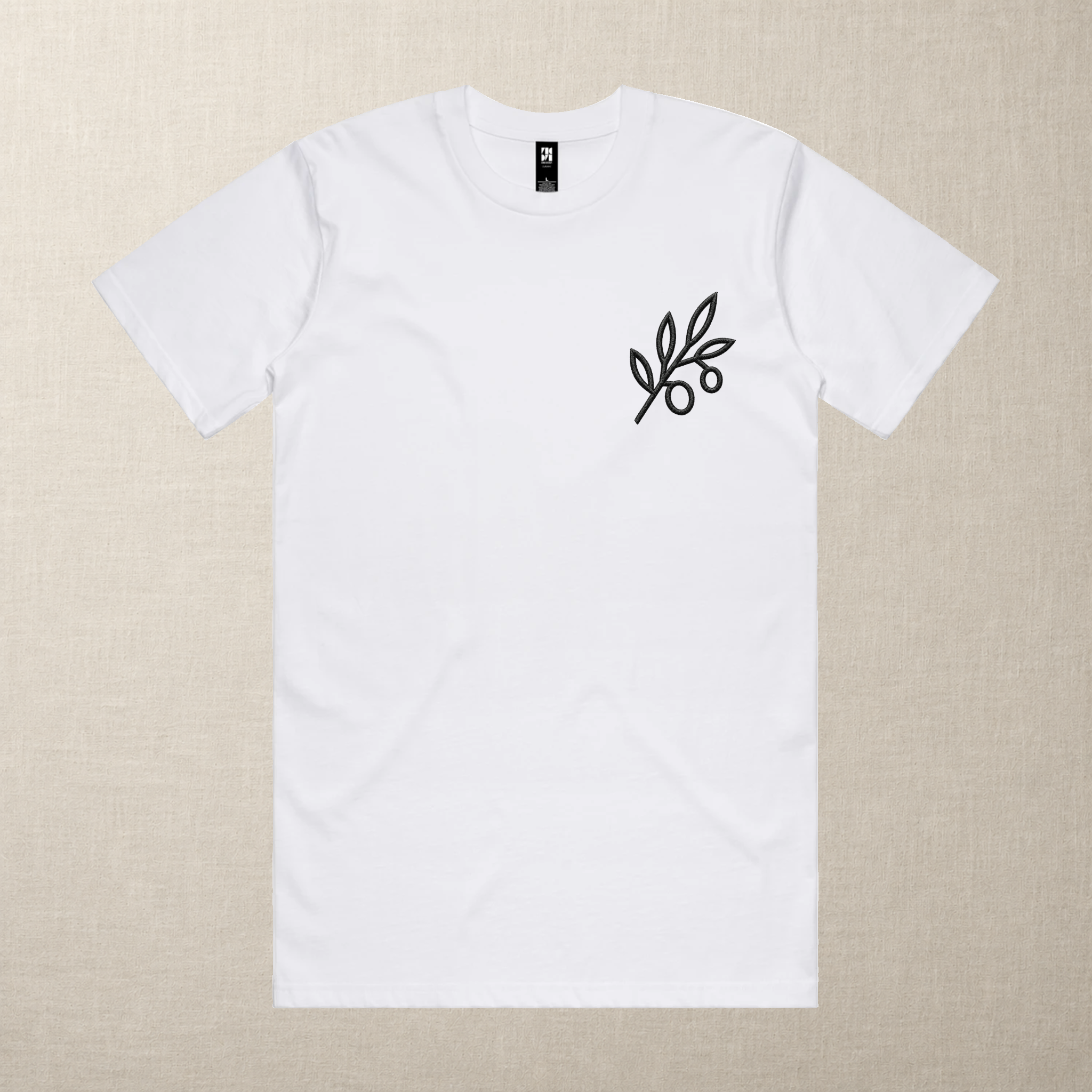 The Olive Branch — Embroidered Tee