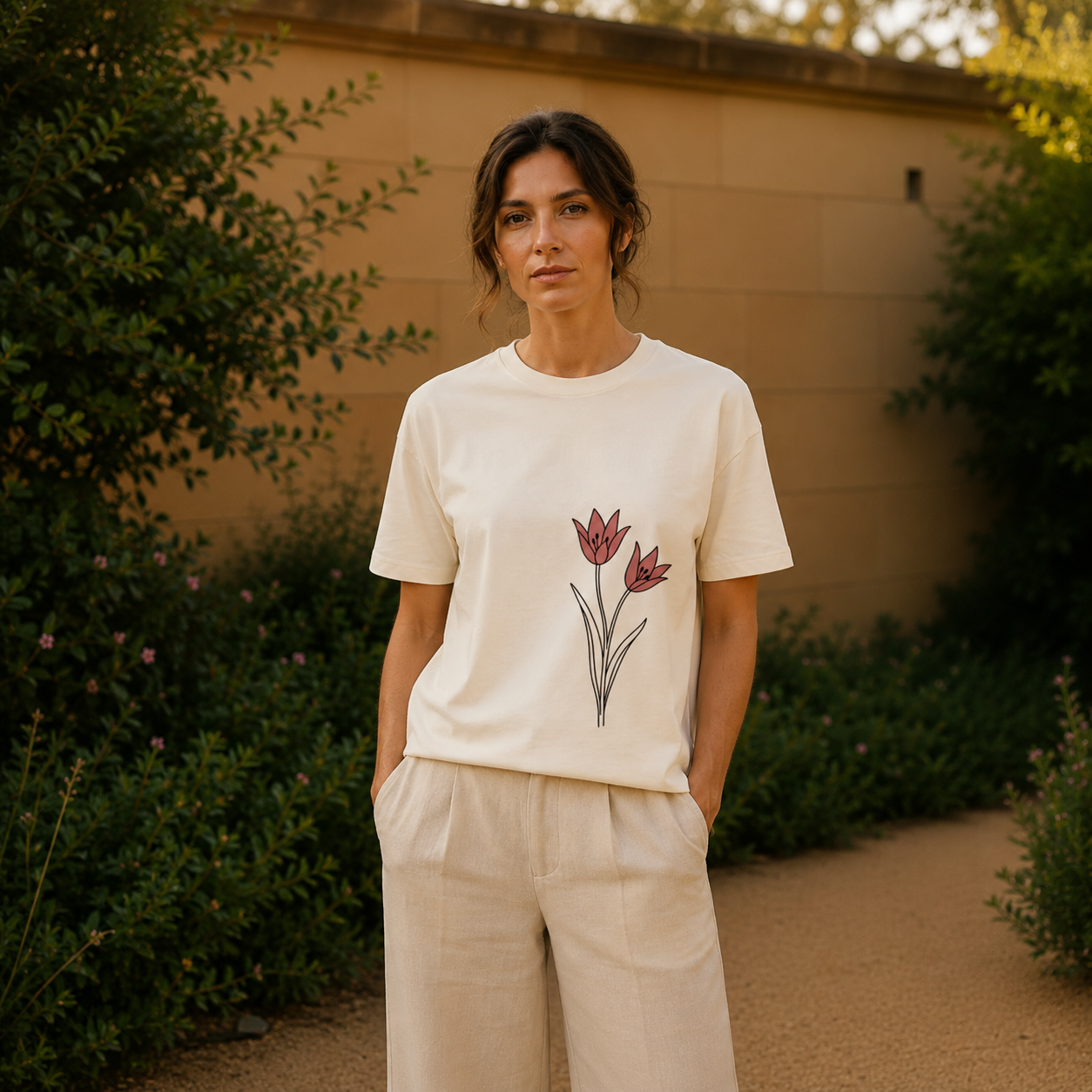 Wild Tulip Pair Tee