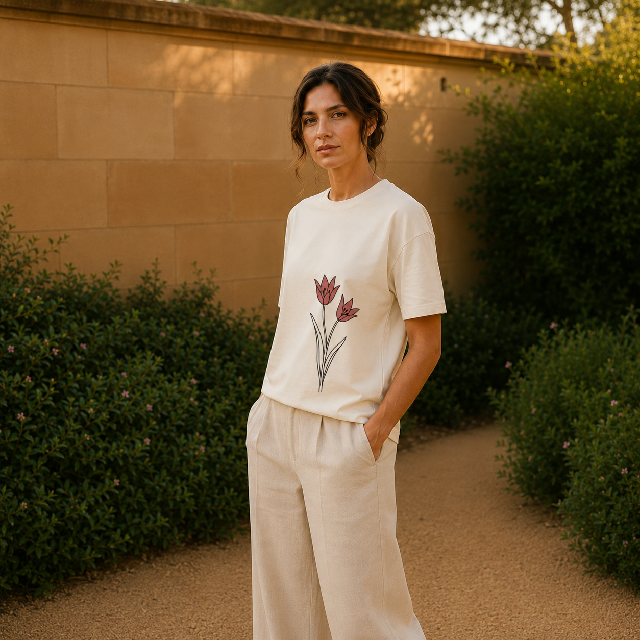 Wild Tulip Pair Tee